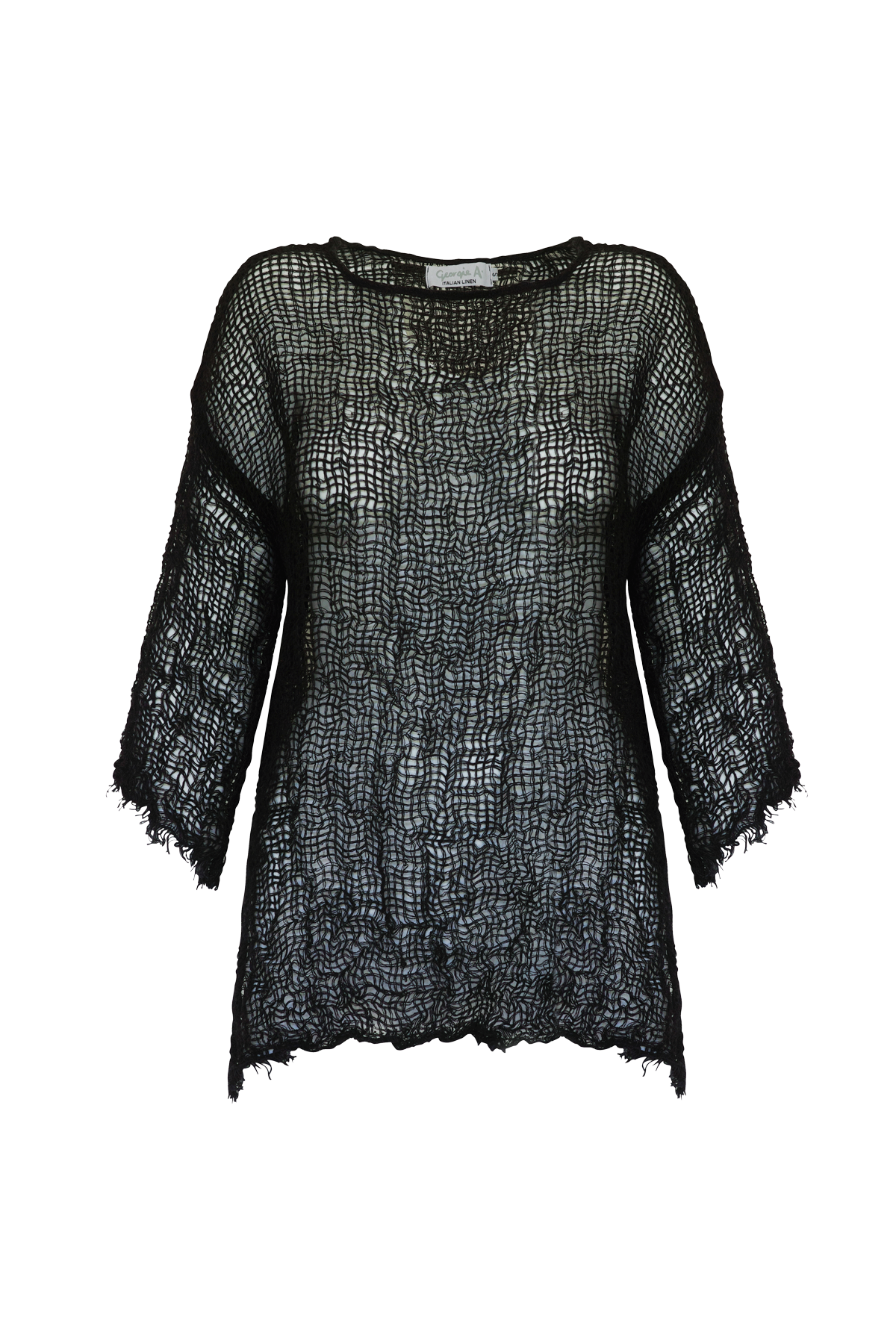 Boheme Positano Top with Sleeve -  Netta Nero