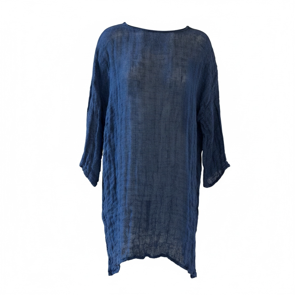 Tunic with sleeve - Contenta Blu