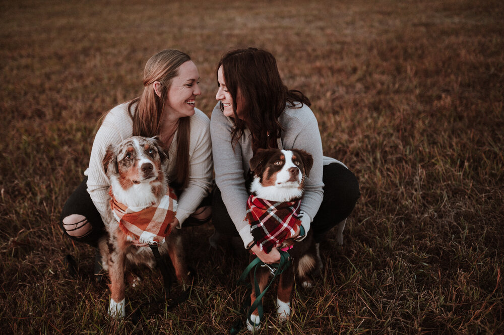  Same sex couple session with dogs. Photographer for dogs Lovers 