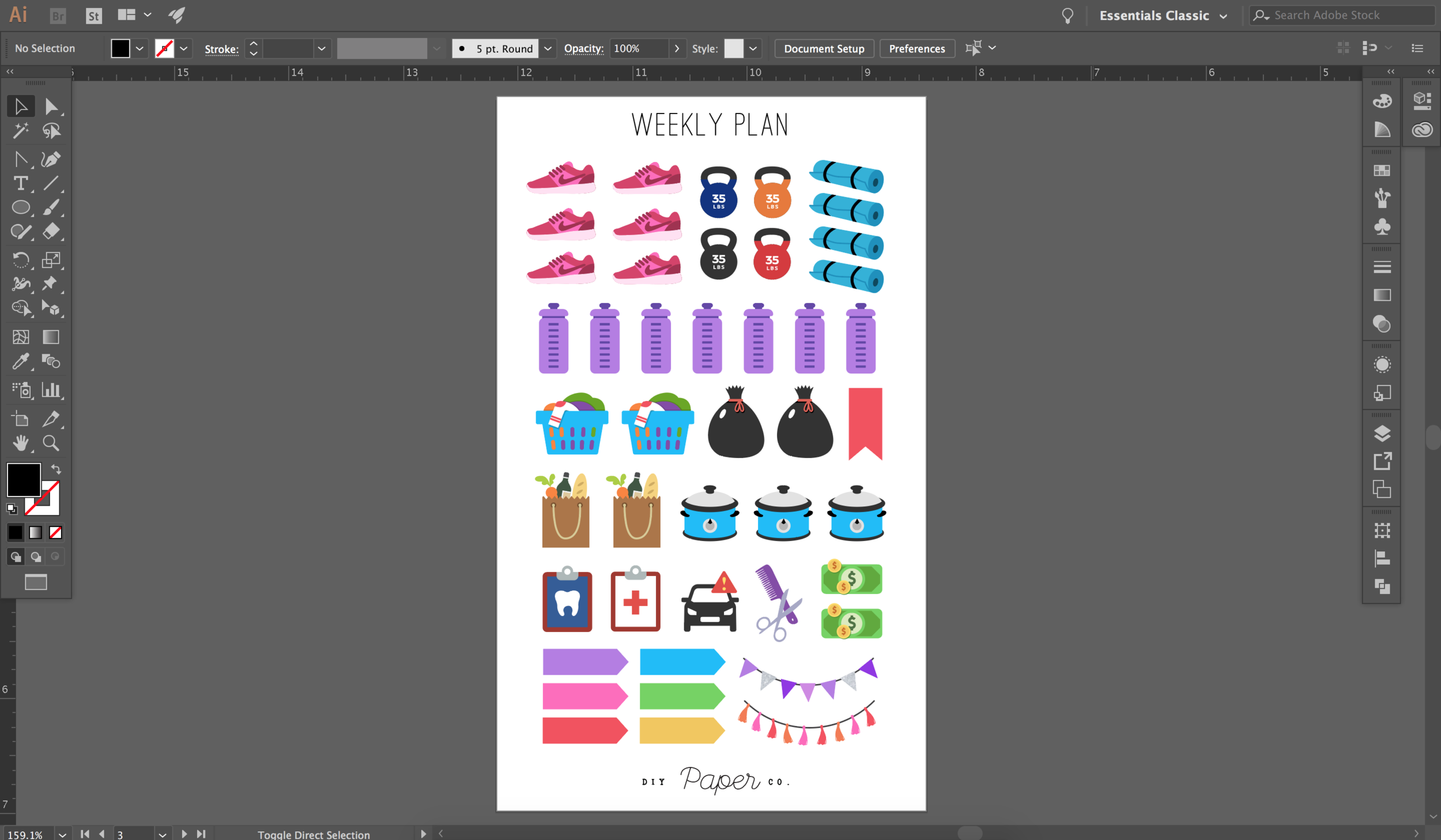 Step 1. Design the stickers in Illustrator