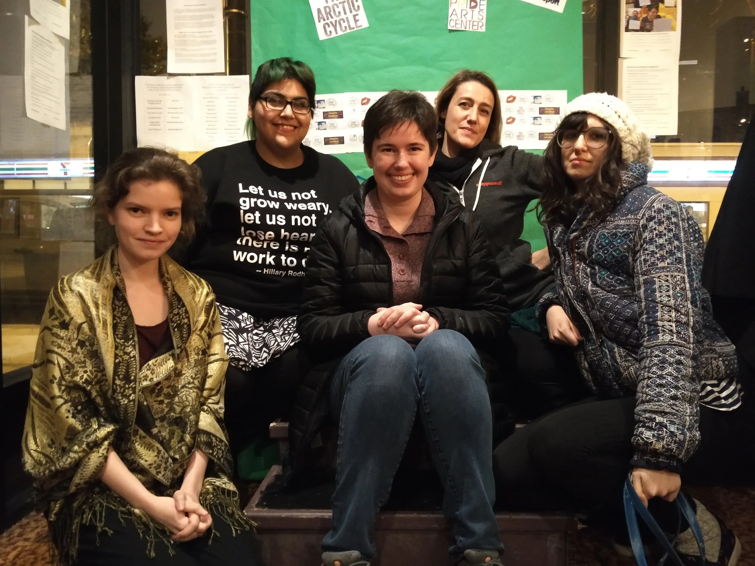 Alexandra Ranieri, Denise Yvette Serna, Iris Sowlat, Carolina Migli-Bateson, and Olivia Lilley