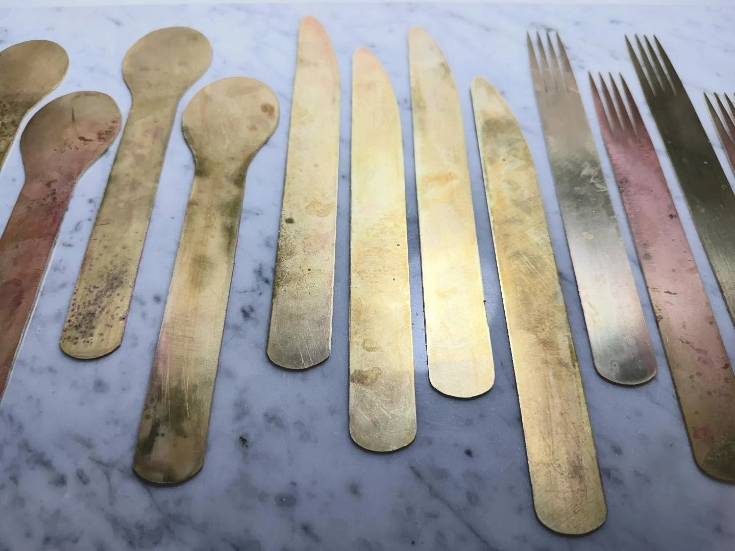 I&rsquo;ve wanted to design and make objects for the table for years&mdash;like, since my Portland days. Cool news! I&rsquo;m finally doing it! ✨ This is one of two flatware set blanks that will soon become a full prototype set (in silver plated bras