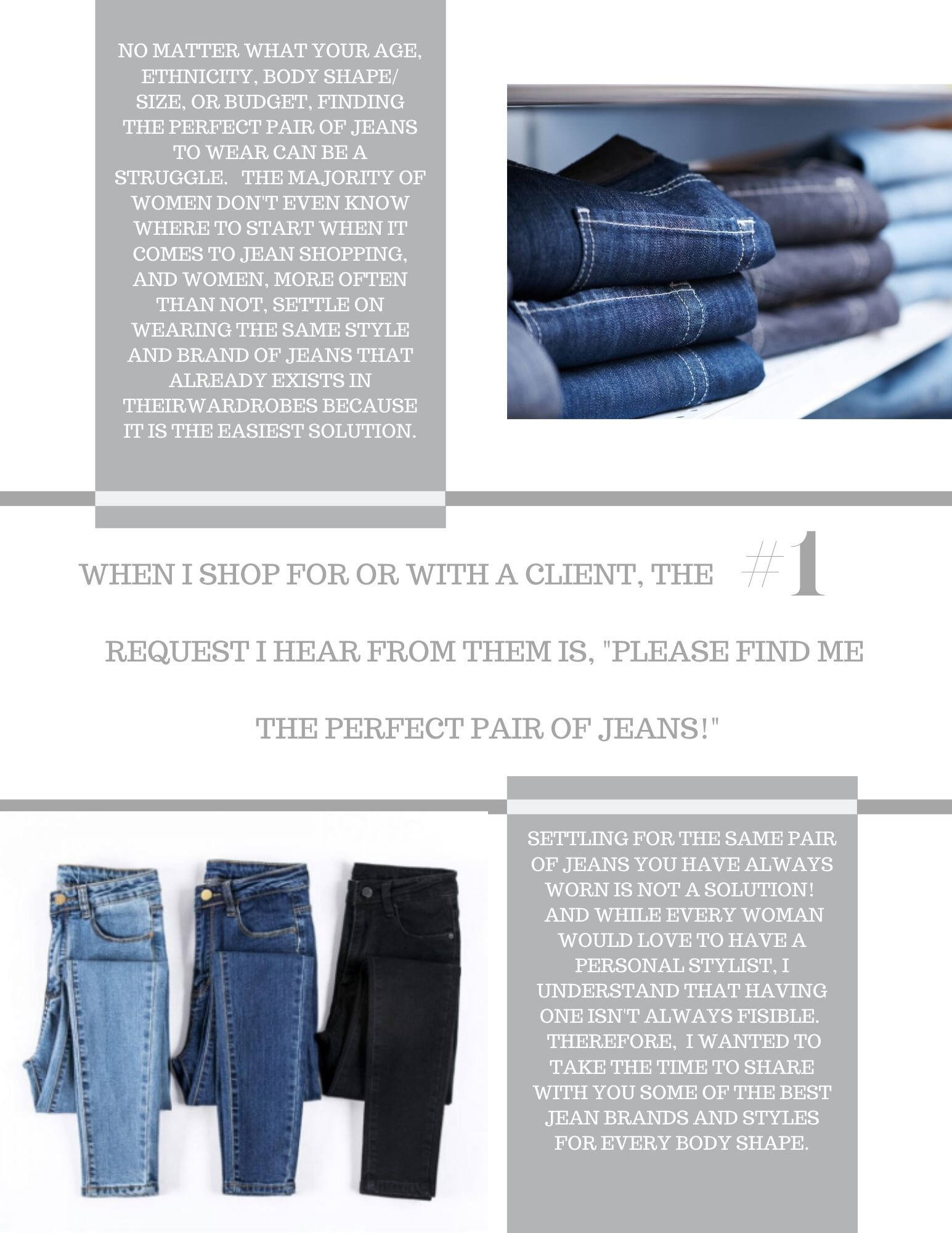The Ideal Closet-Finding the Best Jeans for Every Body Type