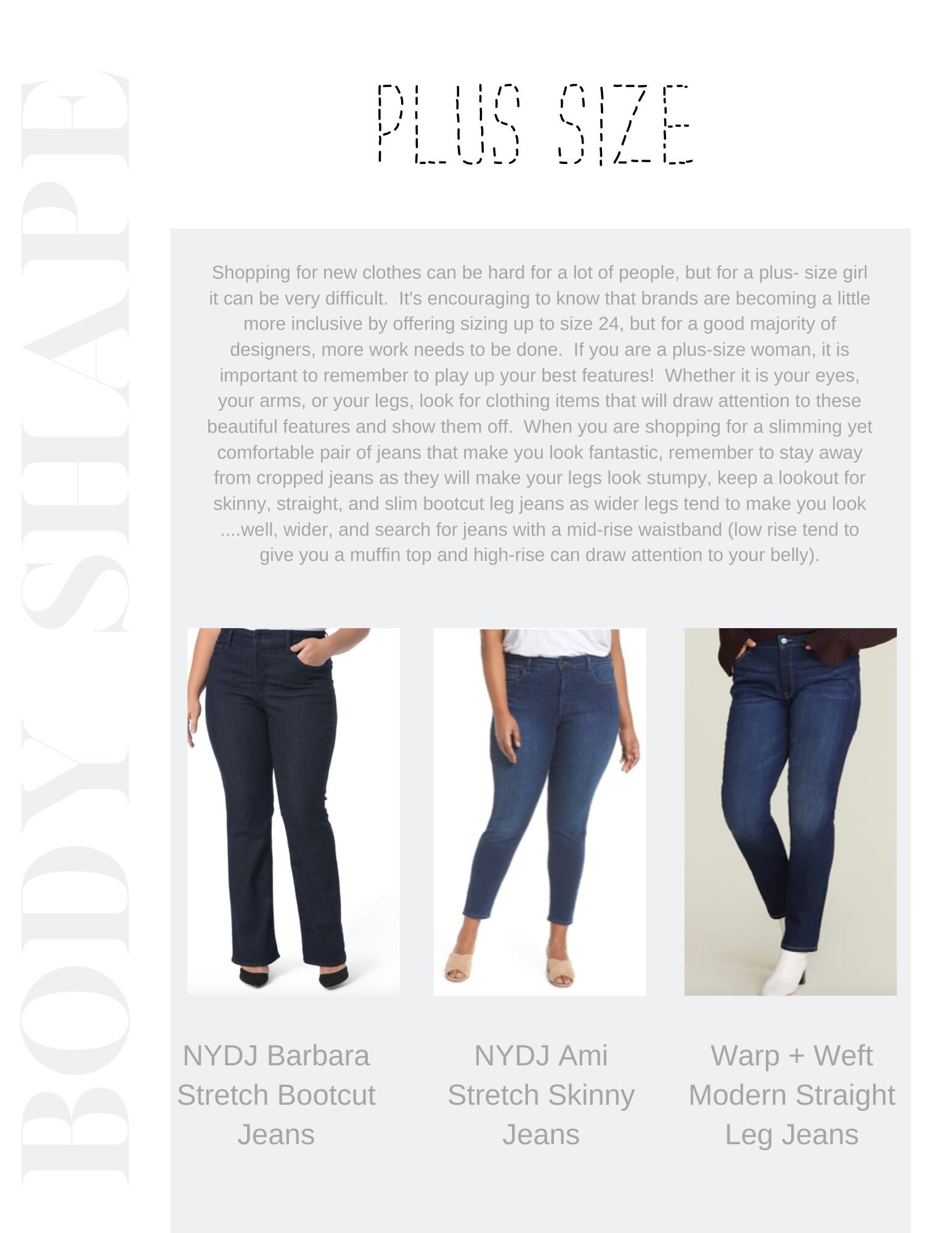 The Ideal Closet-Finding the Best Jeans for Every Body Type