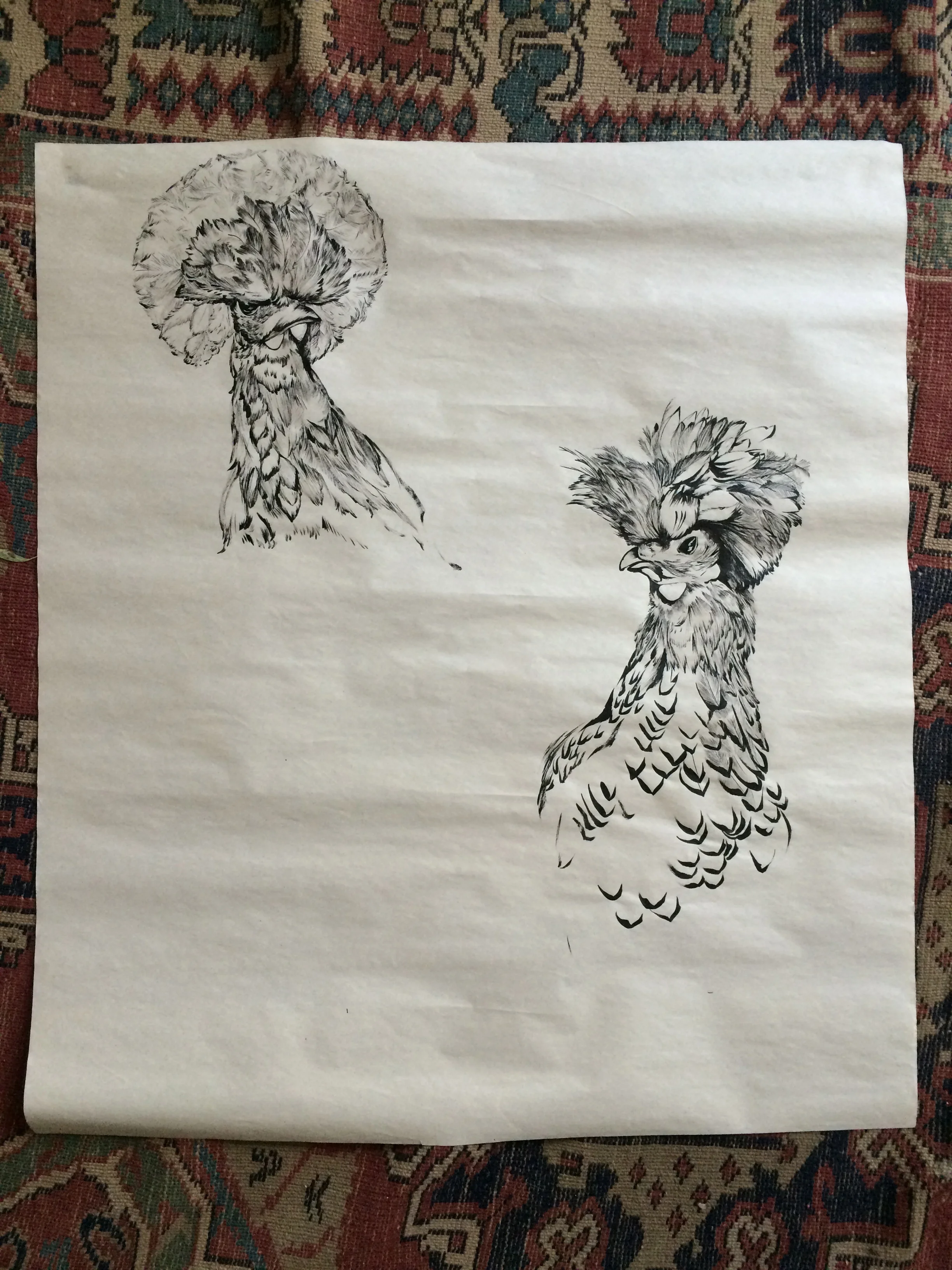 ink on newsprint