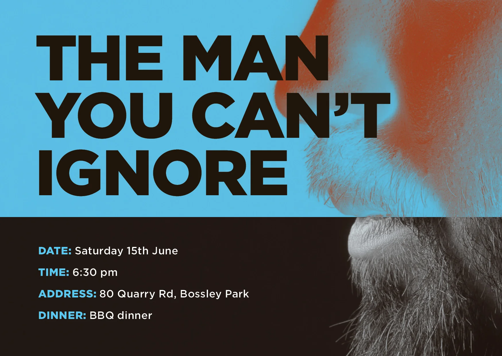 Men's BBQ Dinner - The Man You Can't Ignore