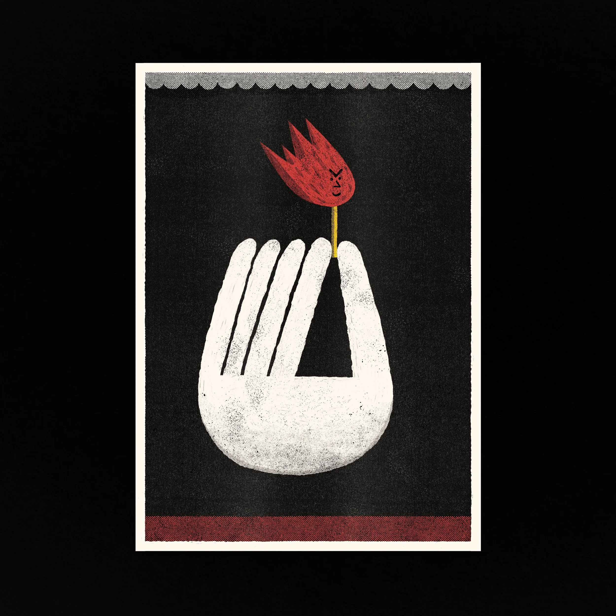 "Arson Around" Risograph Print