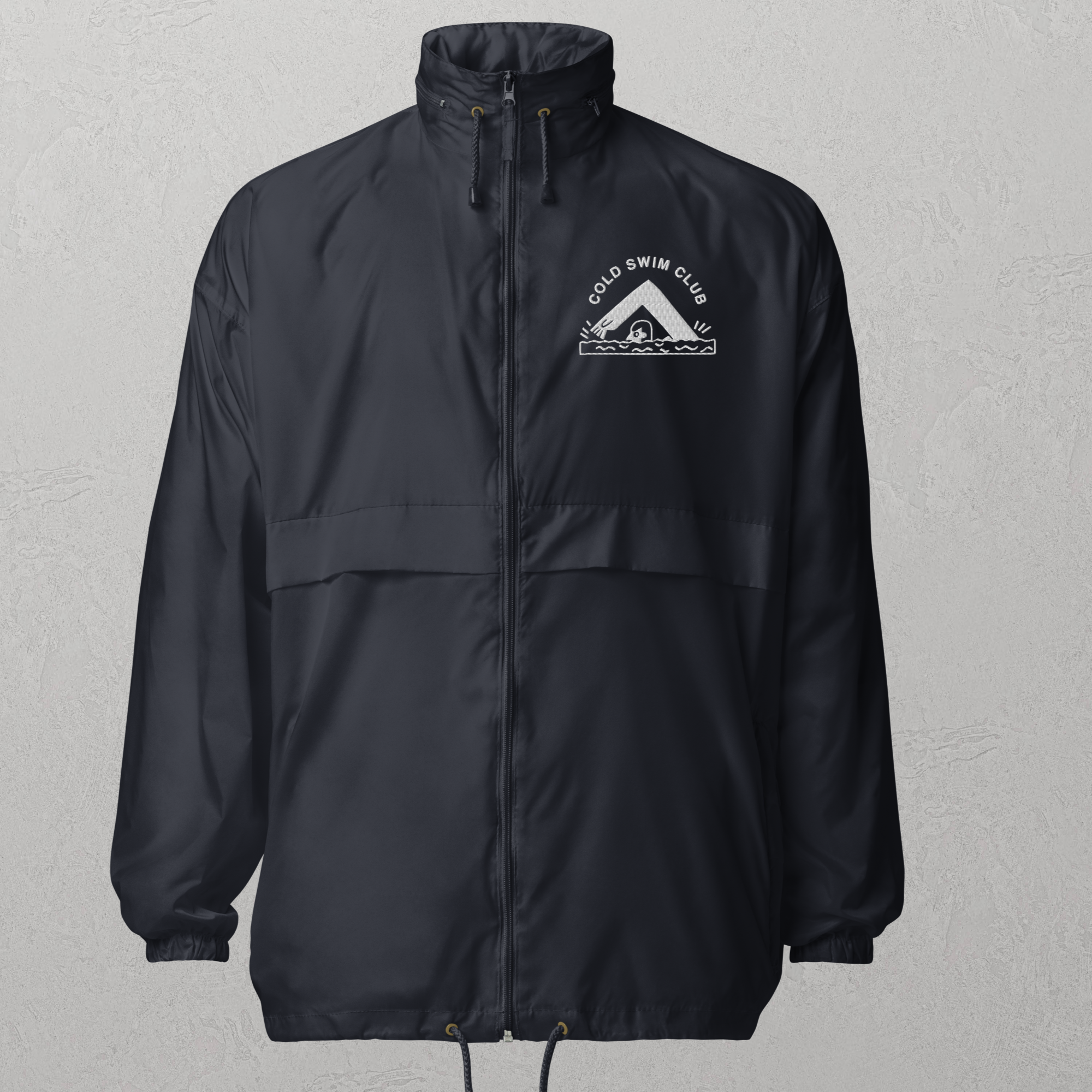 unisex-basic-windbreaker-navy-front-6ae4a17328f42.JPG