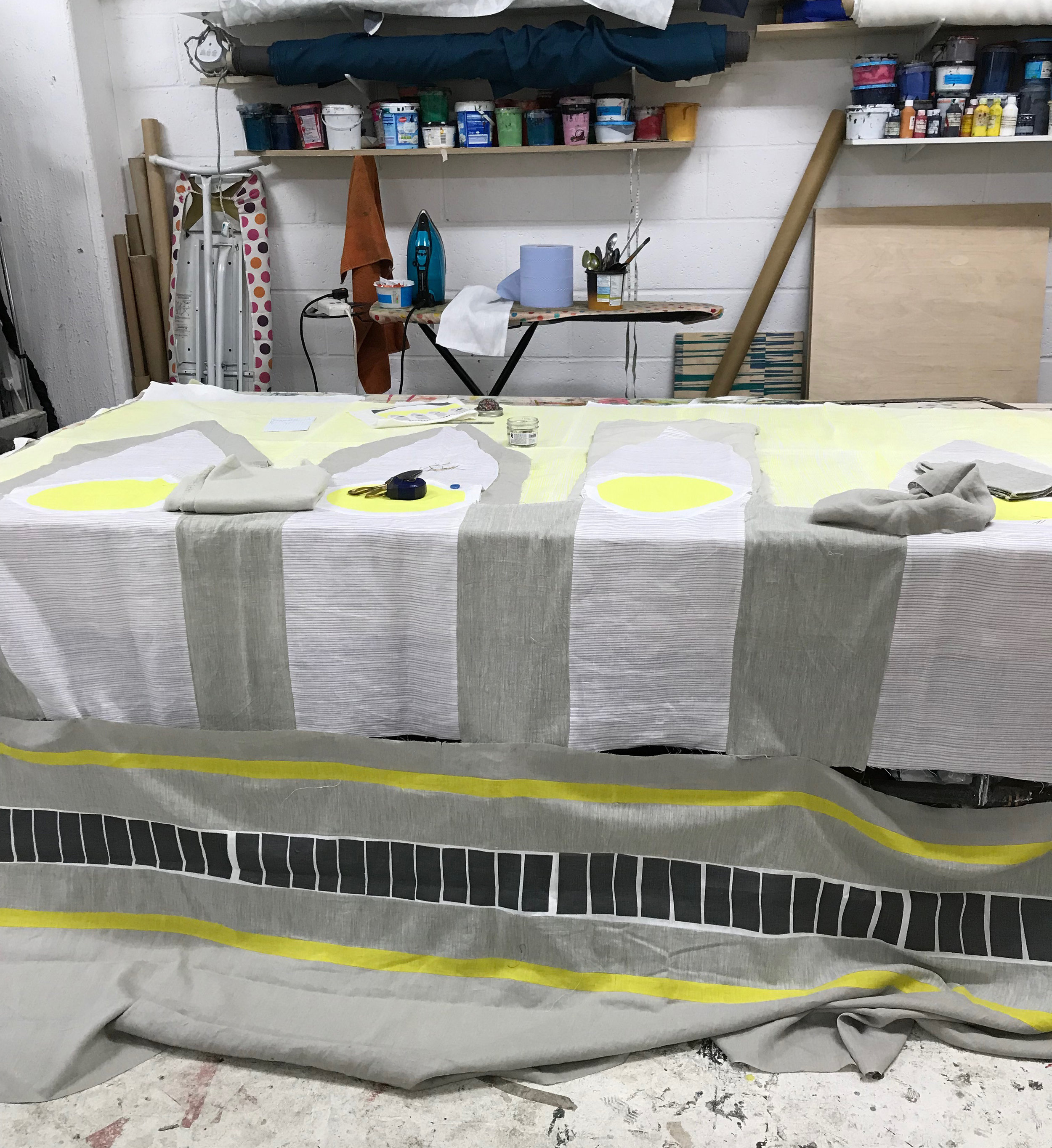 Arches quilt in studio.jpg