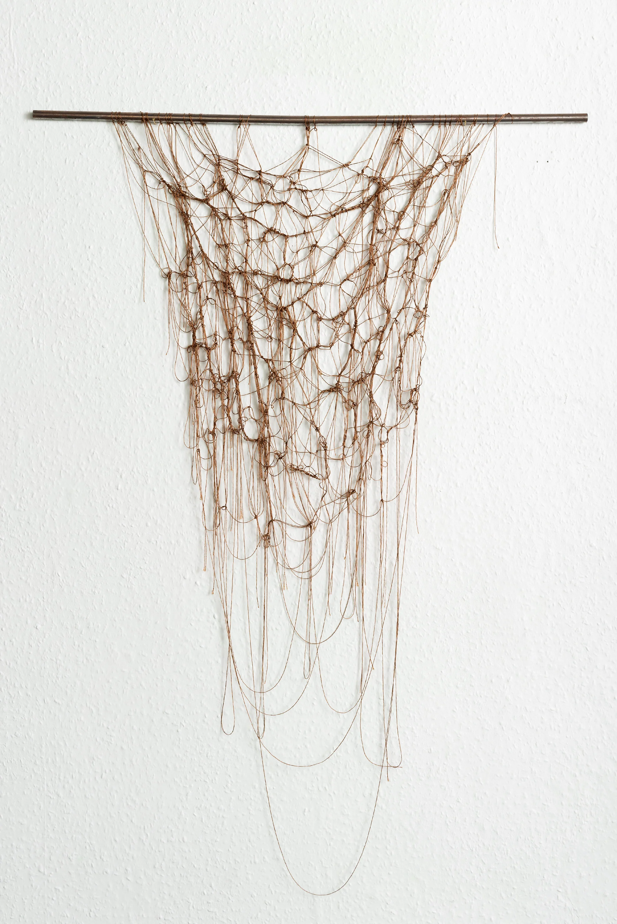 As I go (II) 2015 Nylon thread and metal rod