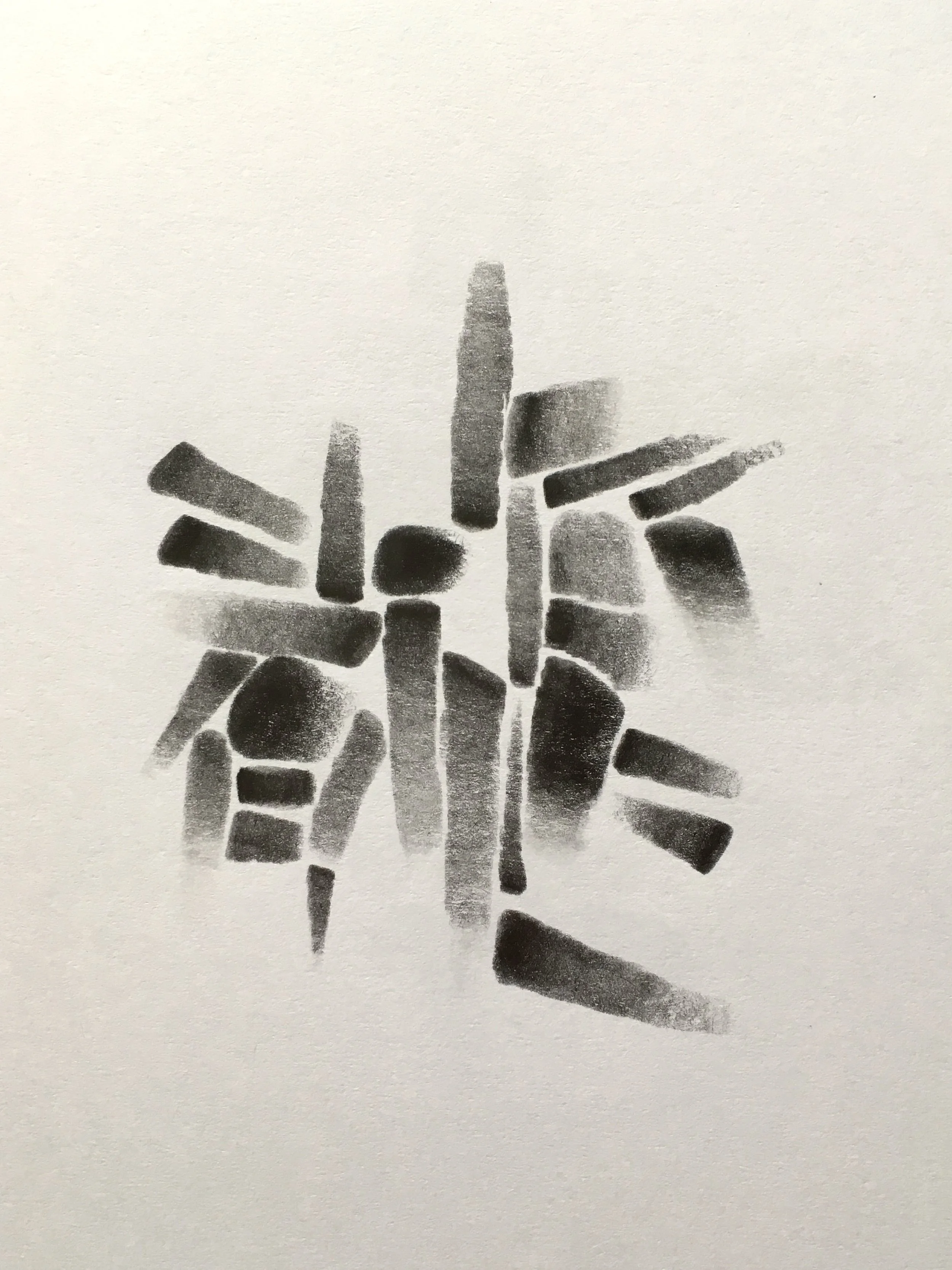 'The Jazz Years' (series) 2017 pencil on paper