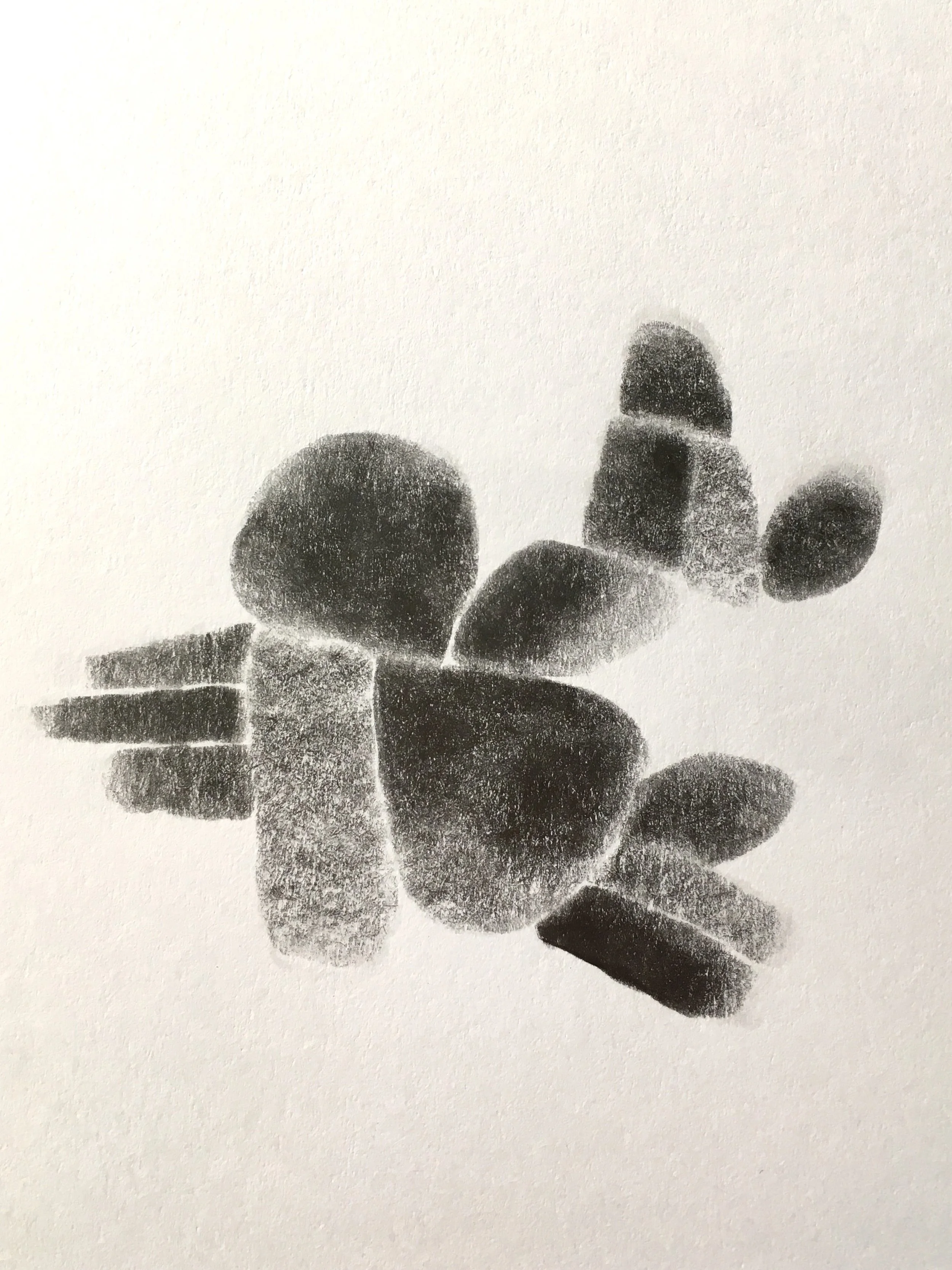 'The Jazz Years' (series) 2017 pencil on paper