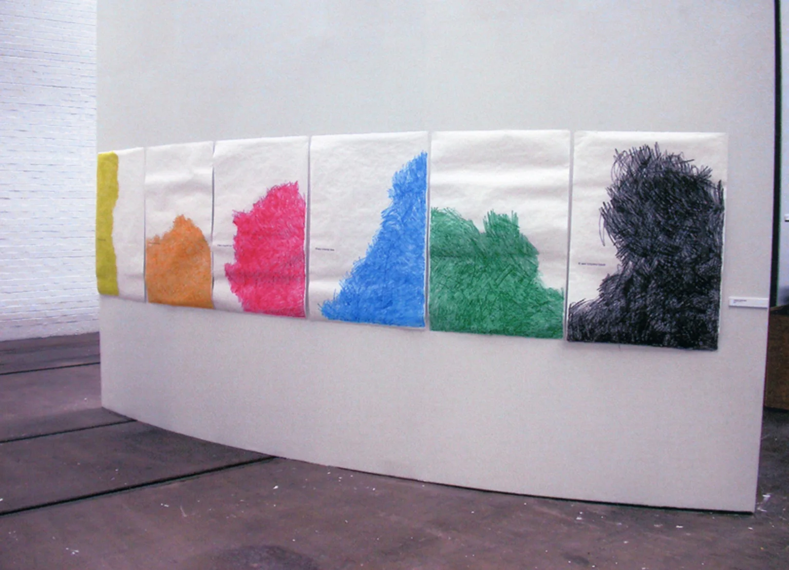Six Wax Crayons, 2002, Tramway.