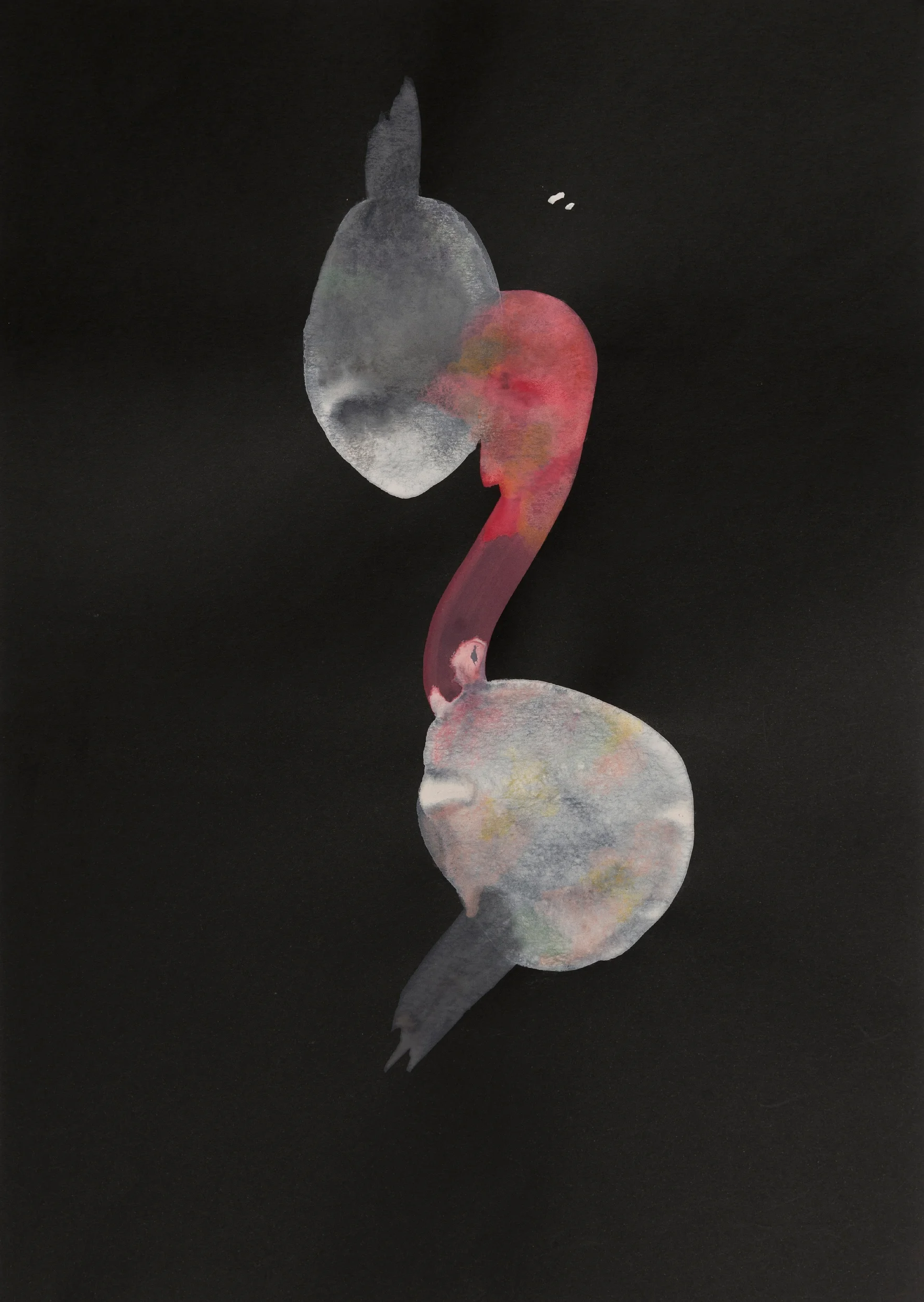 Part of 'The Jazz Years' (Colour) Series 2017, A3, Gouache and colour pencil on paper