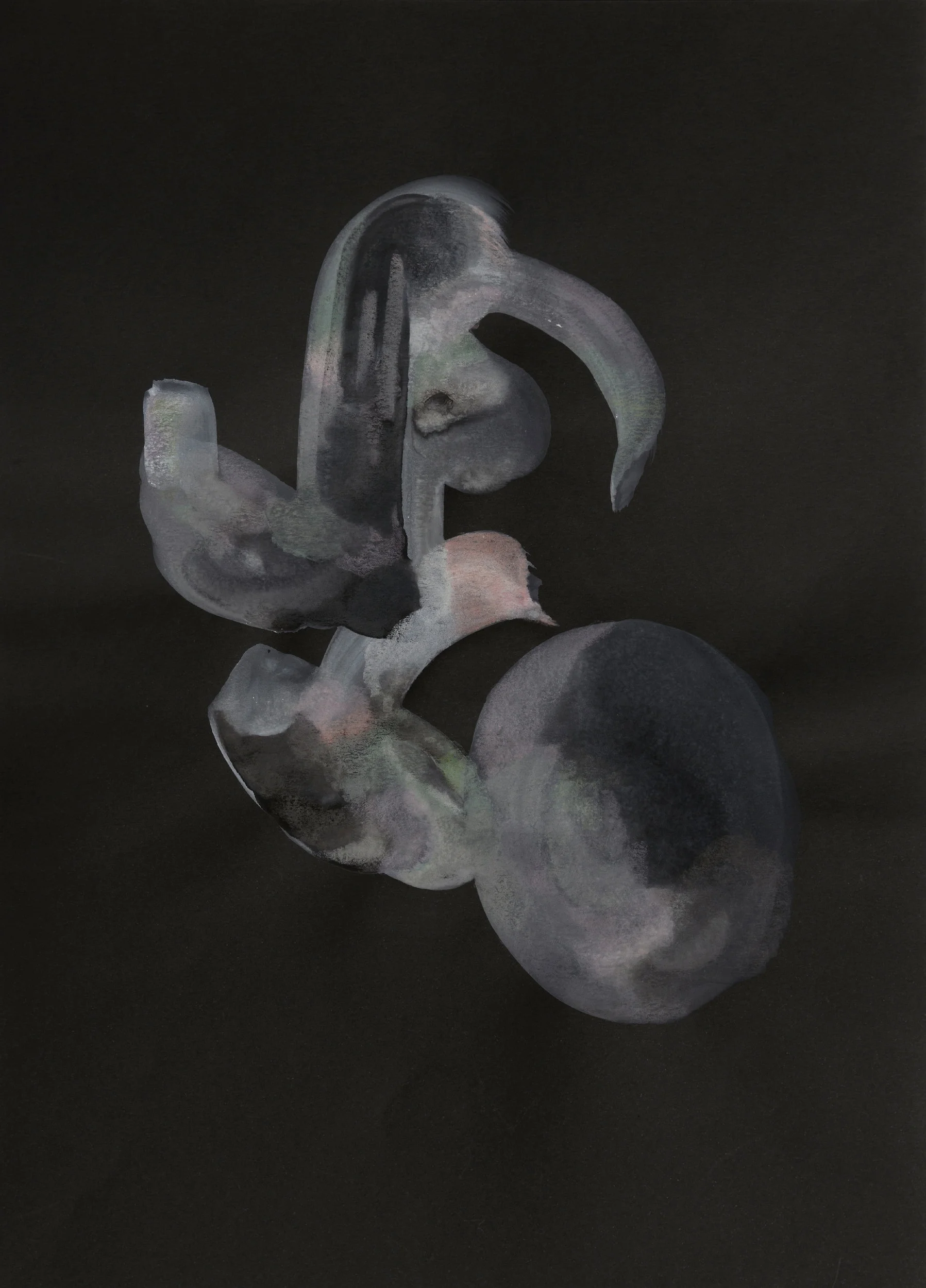 *SOLD* Part of 'The Jazz Years' (Colour) Series 2017, A3, Gouache and colour pencil on paper