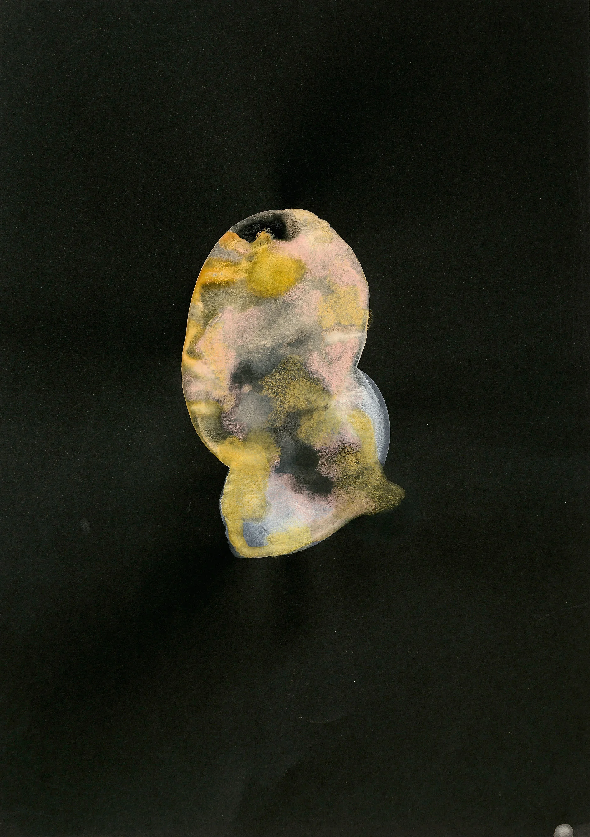 Part of 'The Jazz Years' (Colour) Series 2017, A3, Gouache and colour pencil on paper