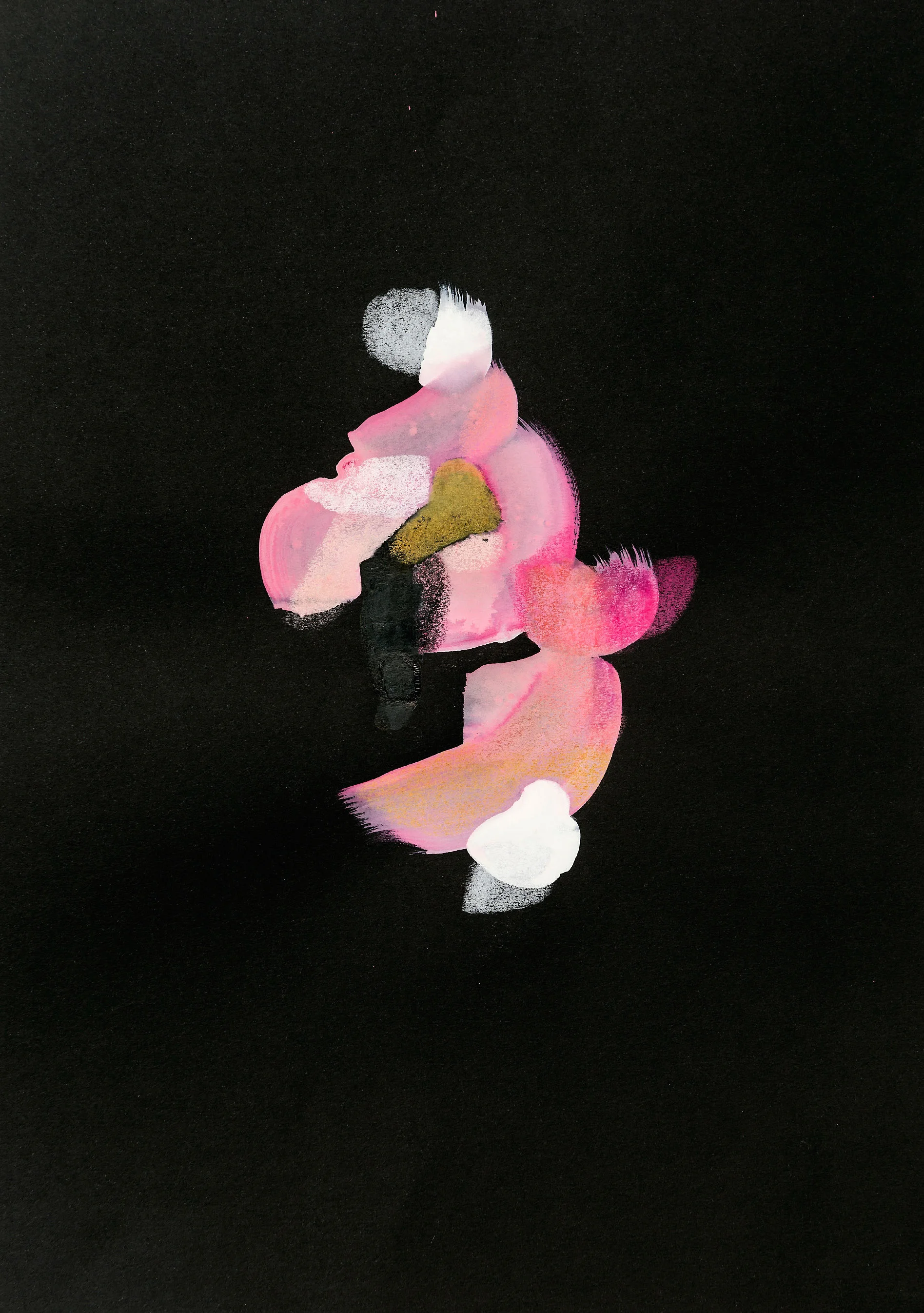 Part of 'The Jazz Years' (Colour) Series 2017, A3, Gouache and colour pencil on paper