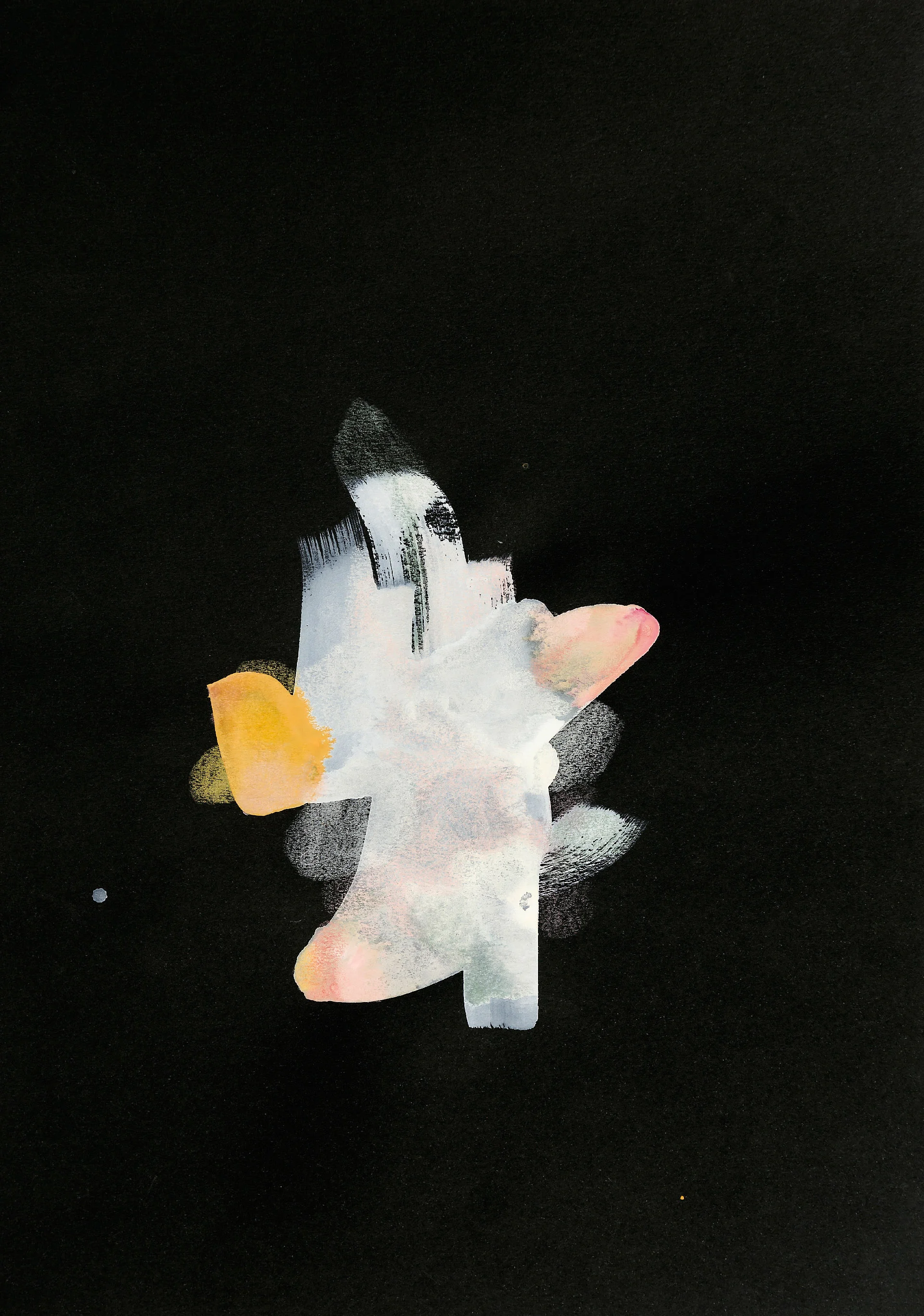 Part of 'The Jazz Years' (Colour) Series 2017, A3, Gouache and colour pencil on paper