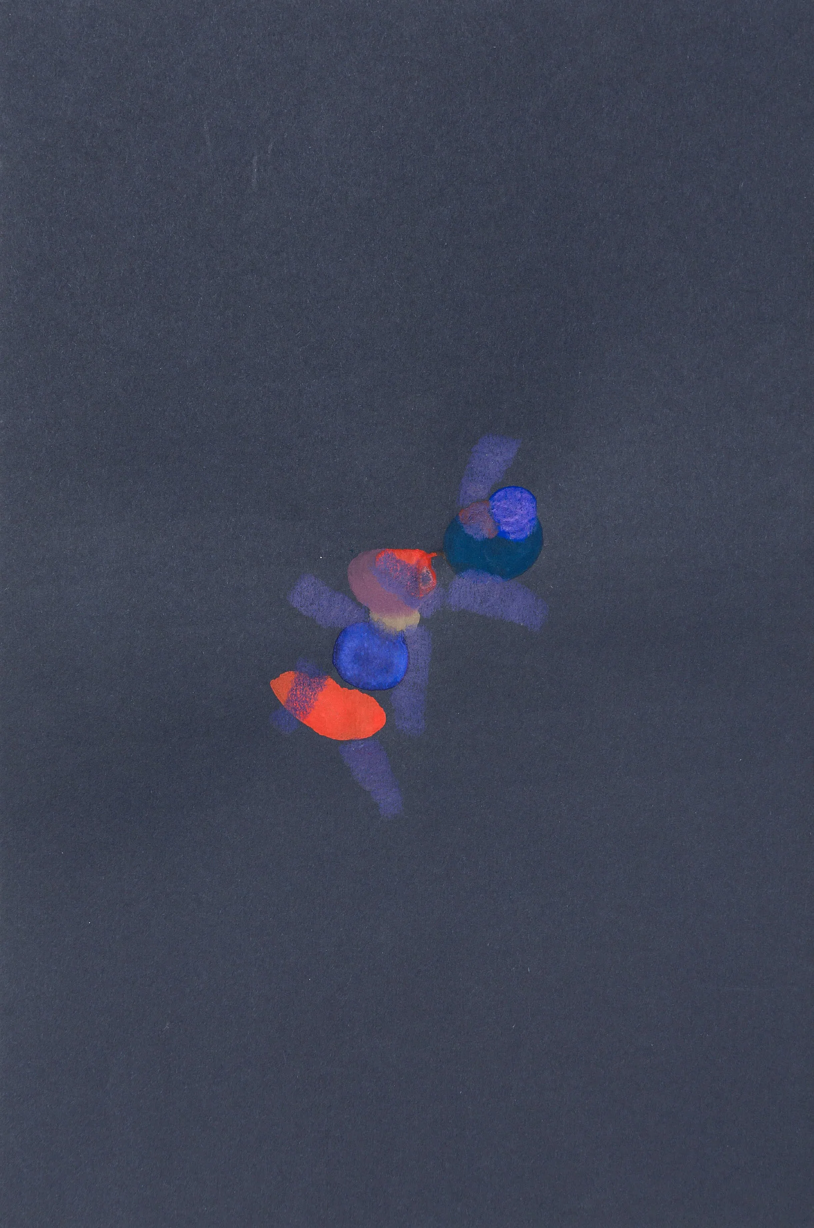 Part of 'The Jazz Years' (Colour) Series 2017, 25.5 cm x 38 cm, Gouache and colour pencil on paper