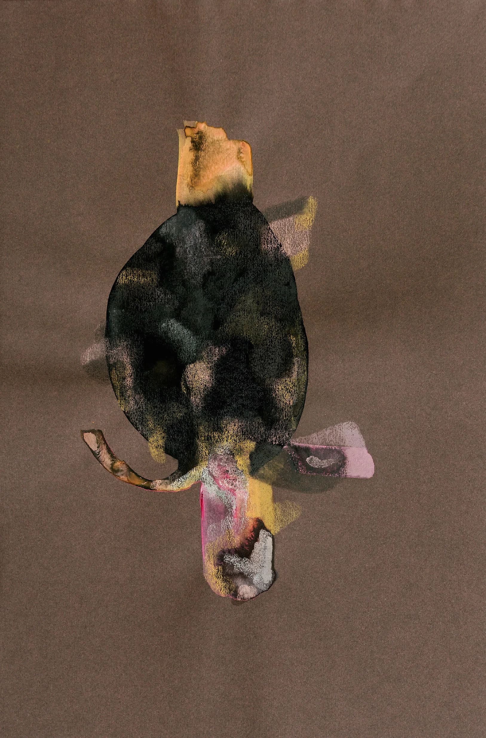 Part of 'The Jazz Years' (Colour) Series 2017, 25.5 cm x 38 cm, Gouache and colour pencil on paper