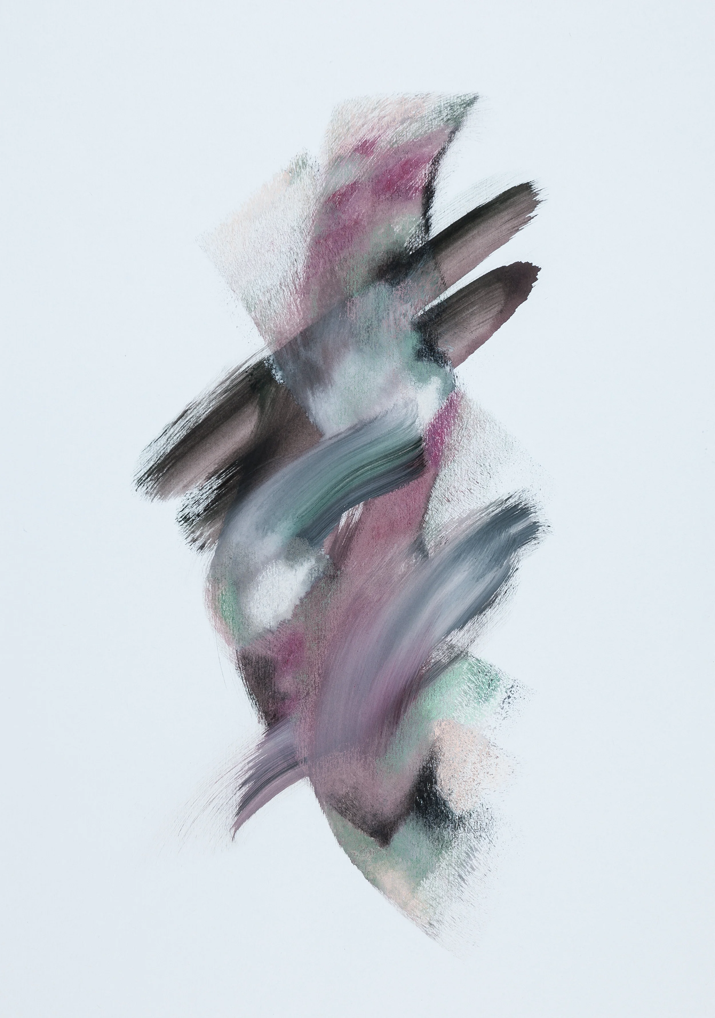 Part of 'The Jazz Years' (Colour) Series 2018, 25.5 cm x 38 cm, Gouache and colour pencil on paper