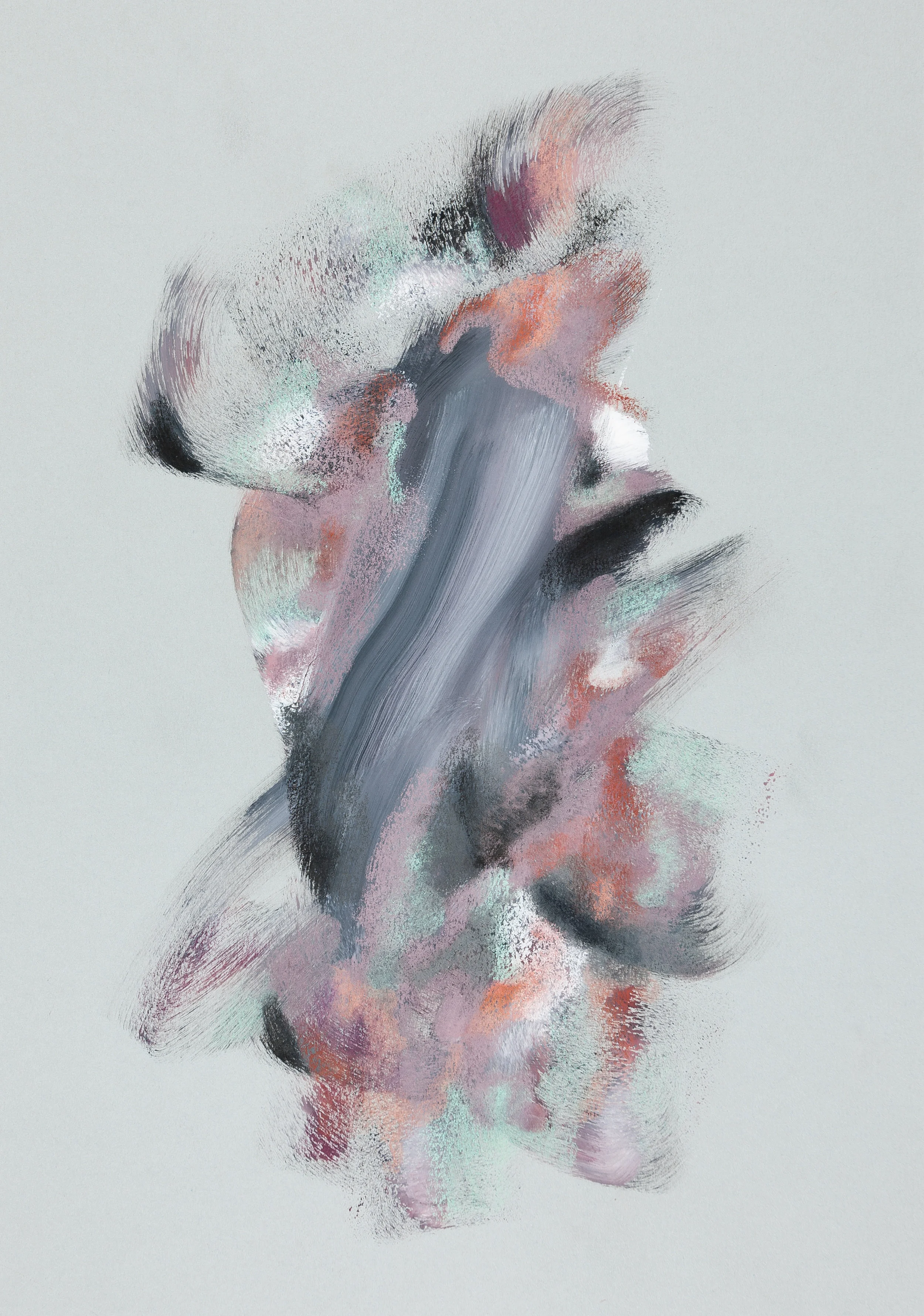 *SOLD* Part of 'The Jazz Years' (Colour) Series 2018, 25.5 cm x 38 cm, Gouache and colour pencil on paper