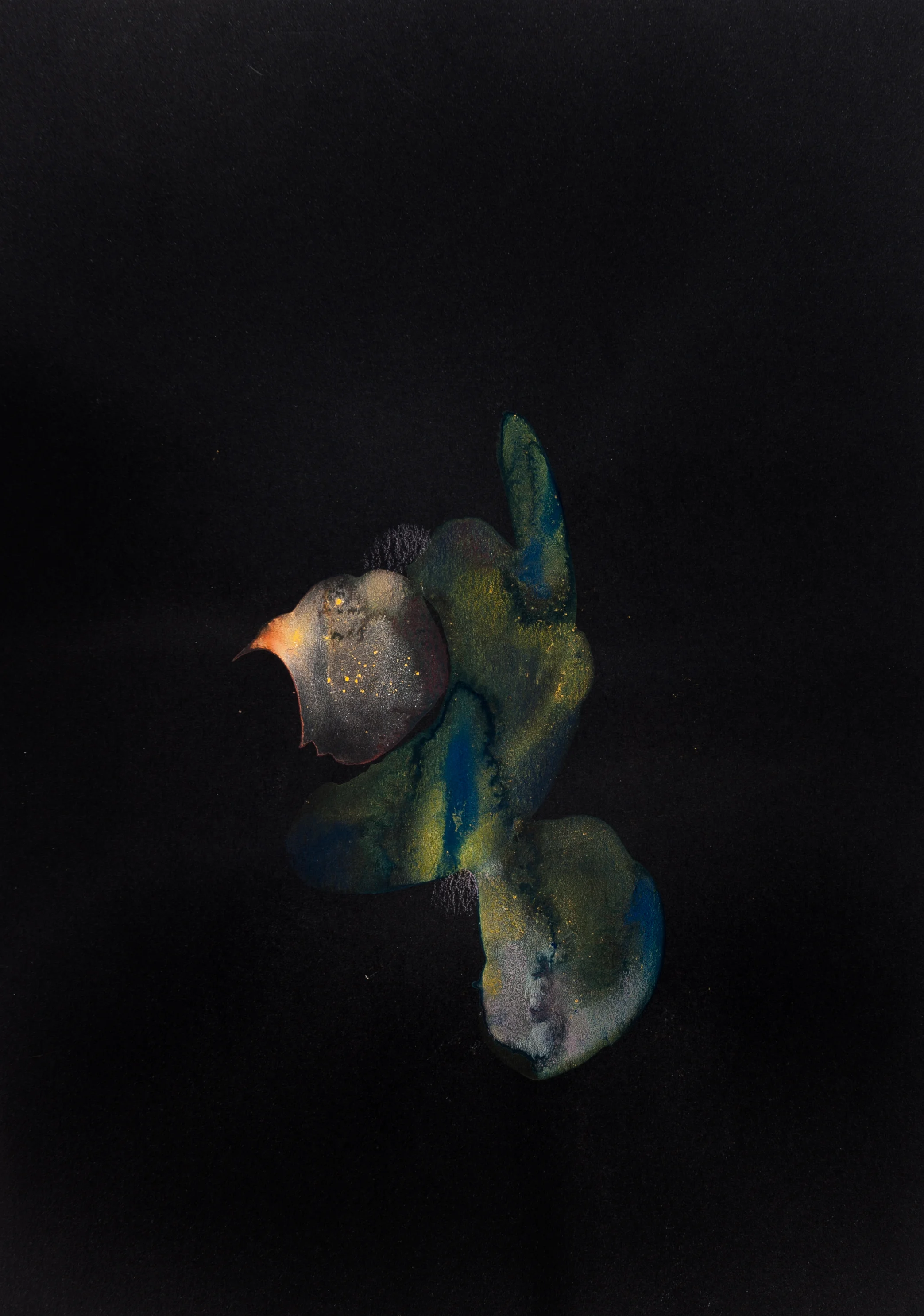 Part of 'The Jazz Years' (Colour) Series 2018, A4, Gouache and colour pencil on paper