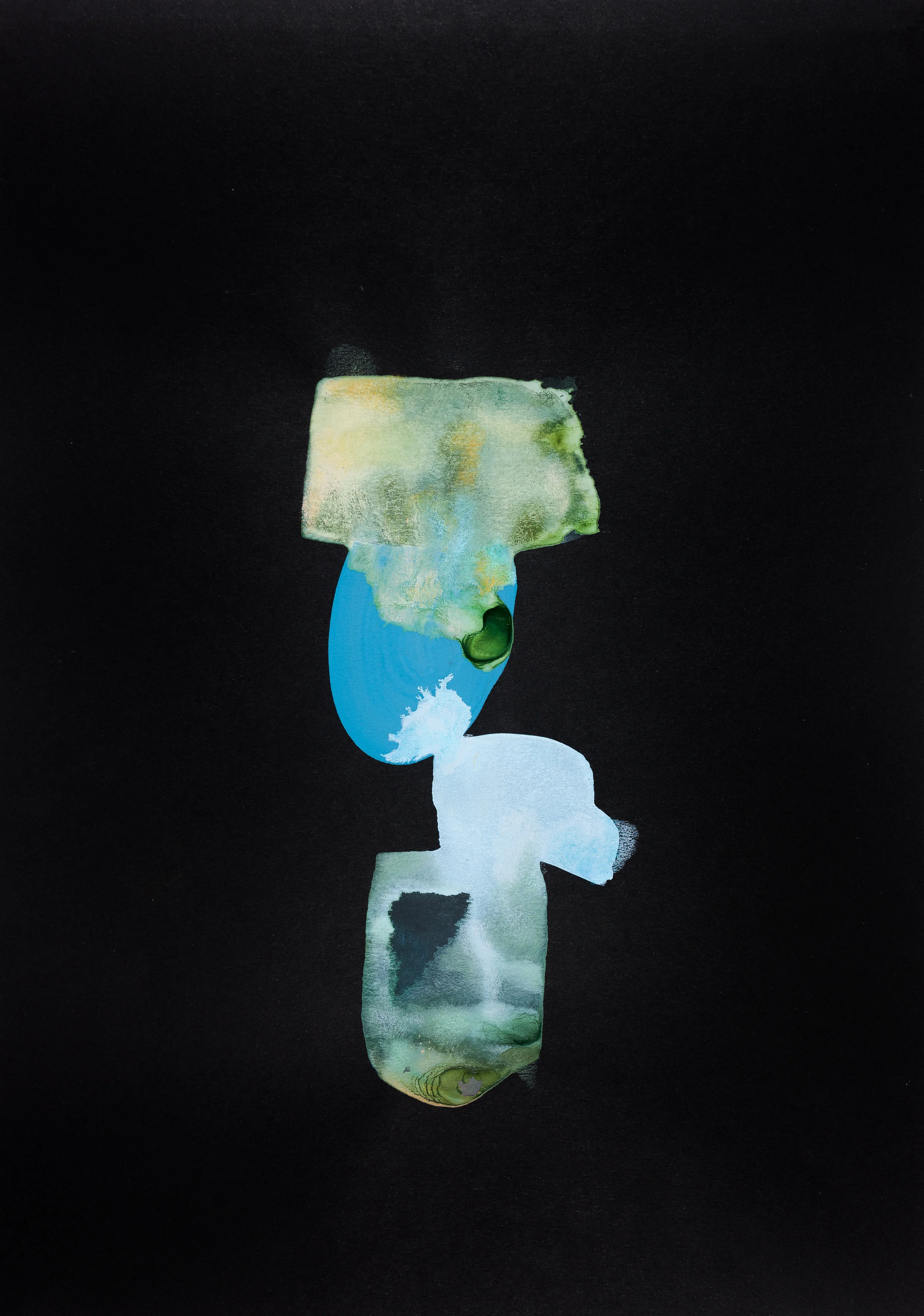 *SOLD* Part of 'The Jazz Years' (Colour) Series 2018, A3, Gouache and colour pencil on paper