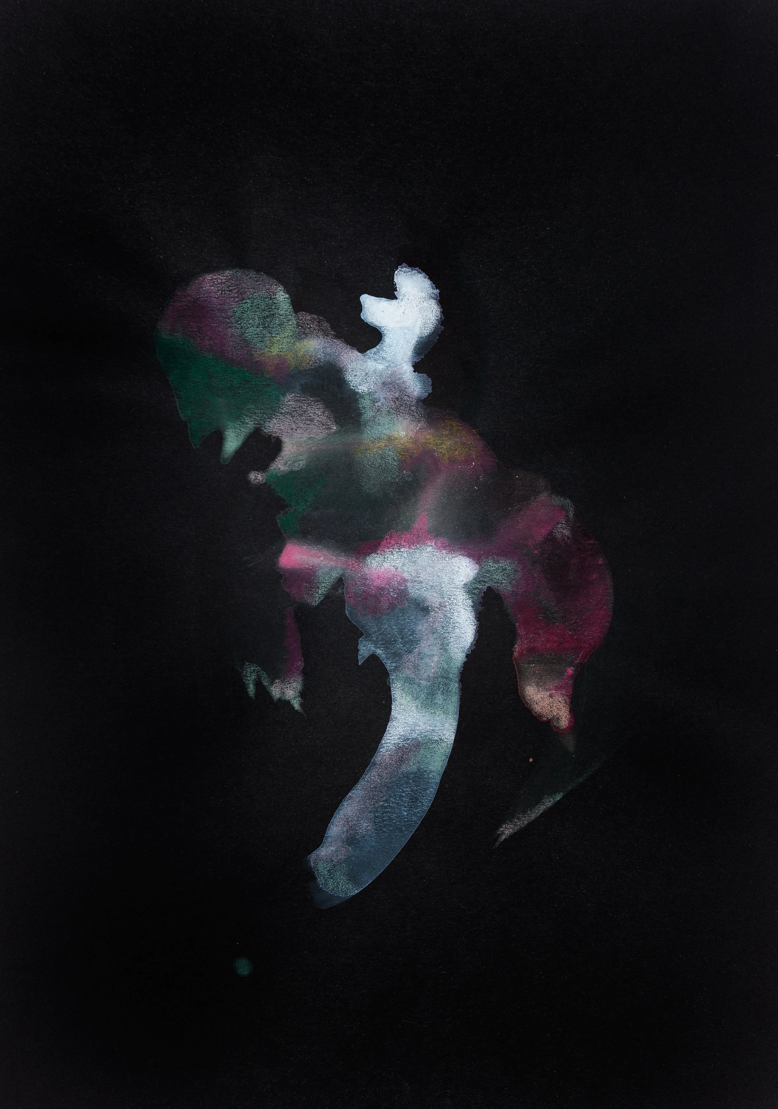 Part of 'The Jazz Years' (Colour) Series 2018, A3, Gouache and colour pencil on paper