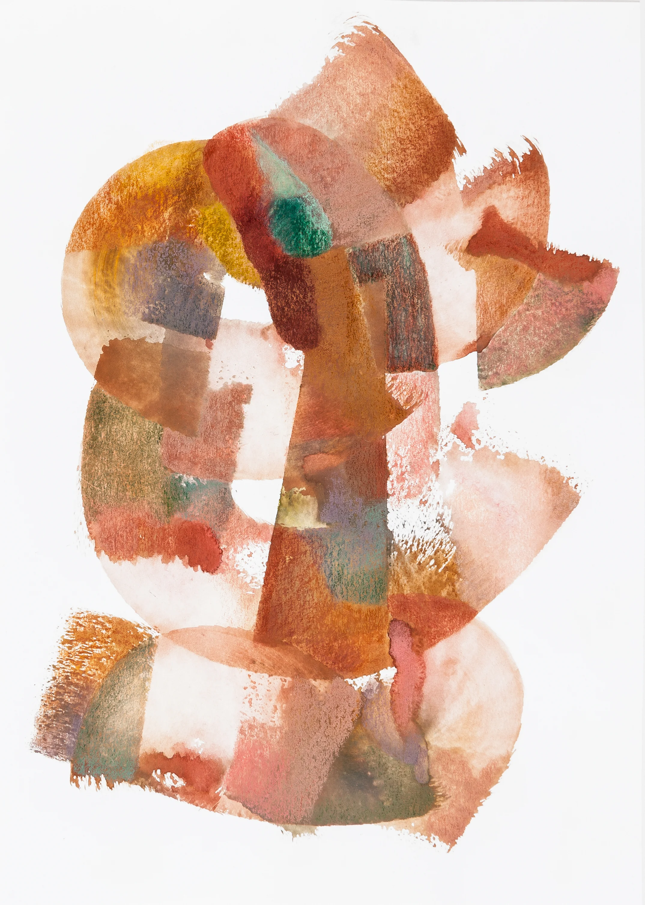 *SOLD* Part of 'The Jazz Years' (Colour) Series 2018, A4, Gouache and colour pencil on paper
