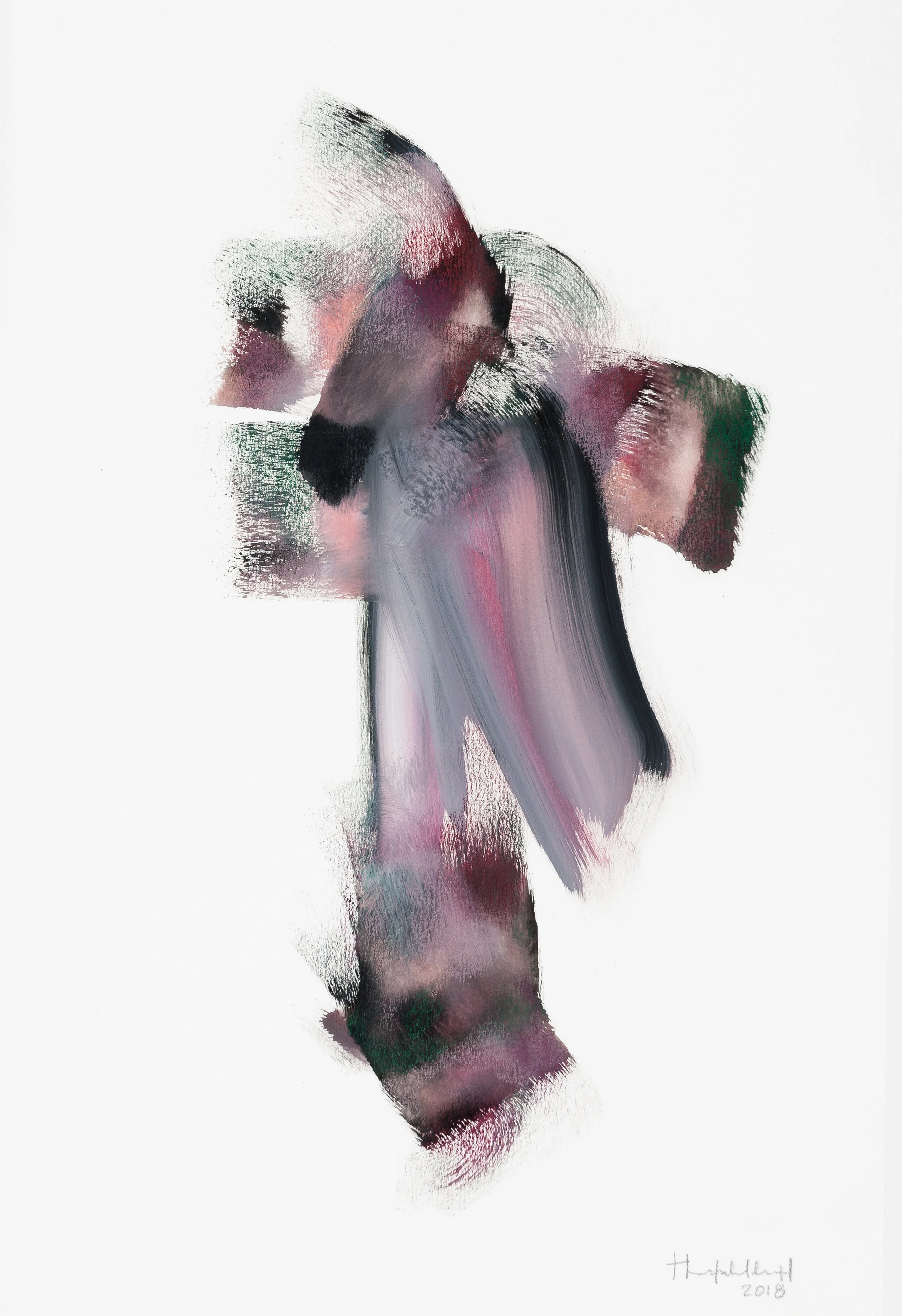 Part of 'The Jazz Years' (Colour) Series 2018, 25.5 cm x 38 cm, Gouache and colour pencil on paper
