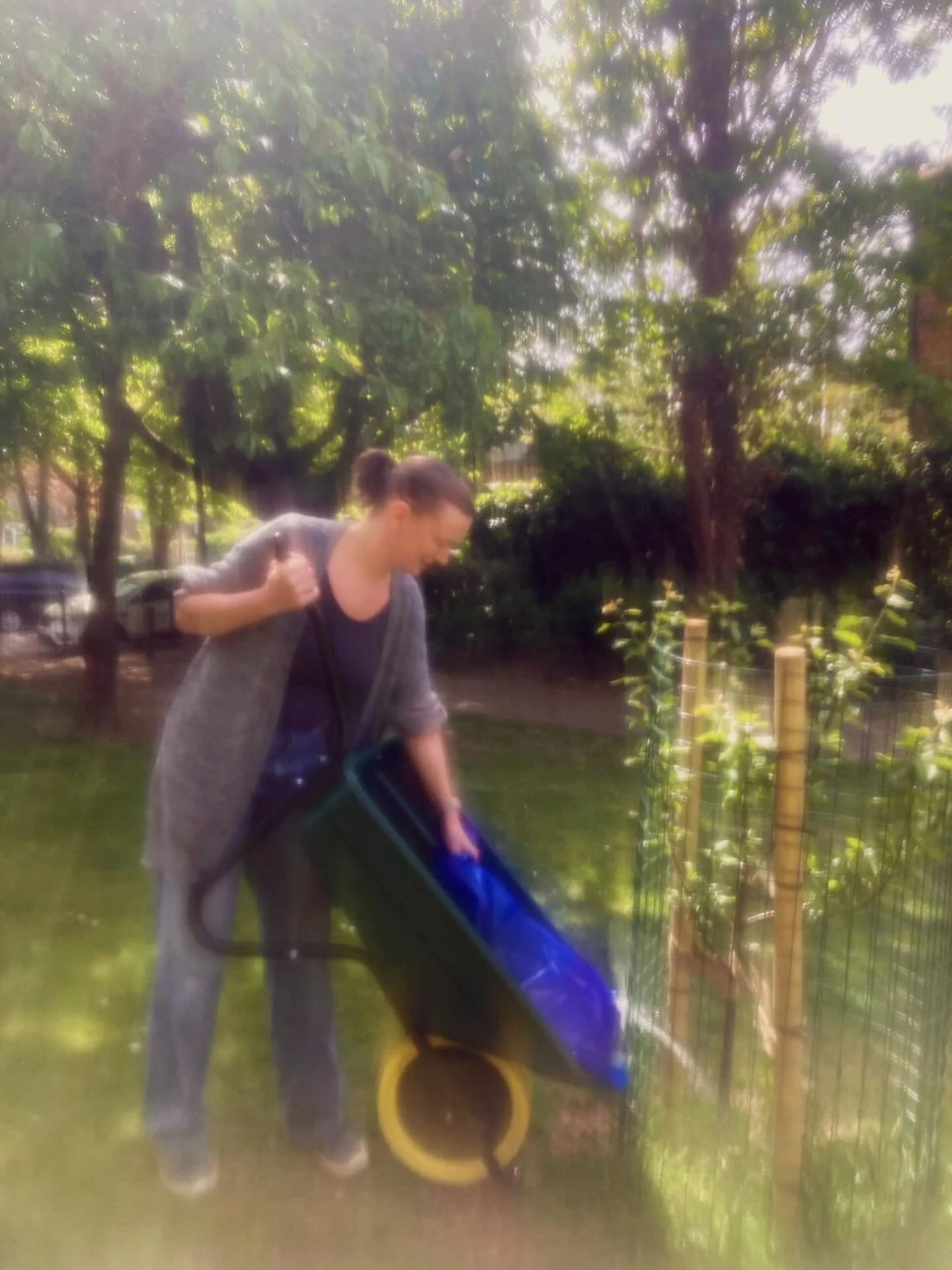 Did our intern Olivia&rsquo;s camera get wet, or is the Spirit shining this brightly today? 🕊️💛🔅

Thanks to our parishioner Alison (pictured), St. George&rsquo;s will be working with @octopuscn to water our nearby orchard trees this spring and sum