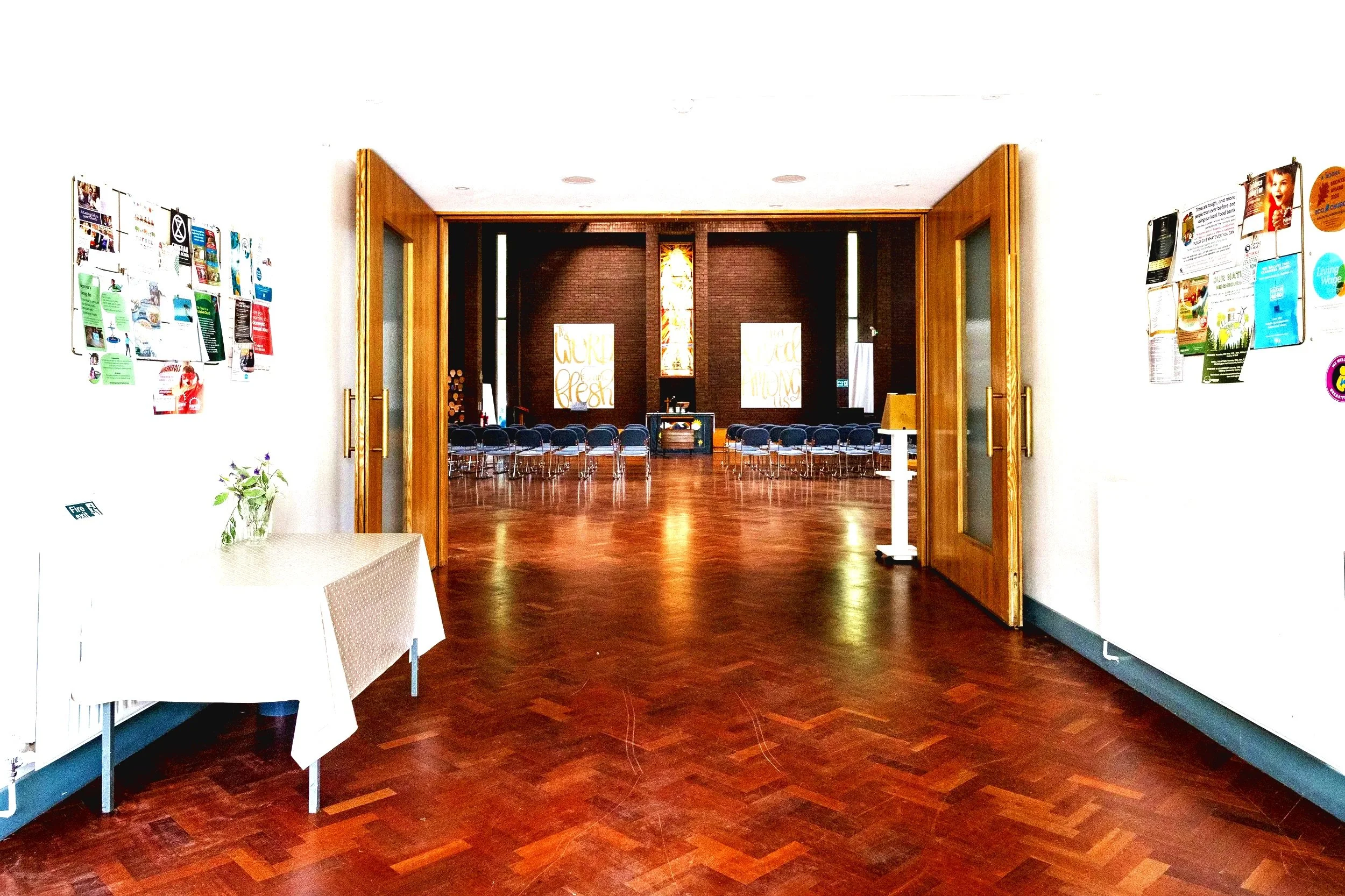 The entryway of St. George's Church.