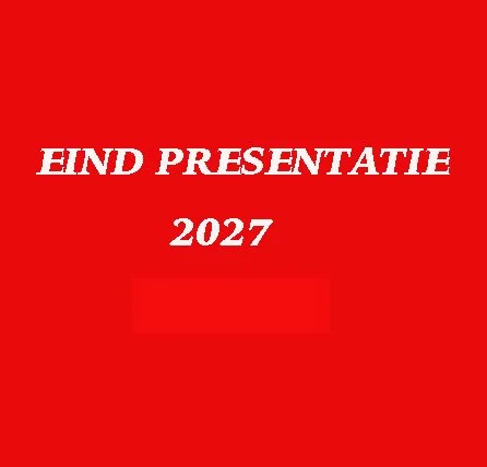 EIND PRESENTATIE  2027