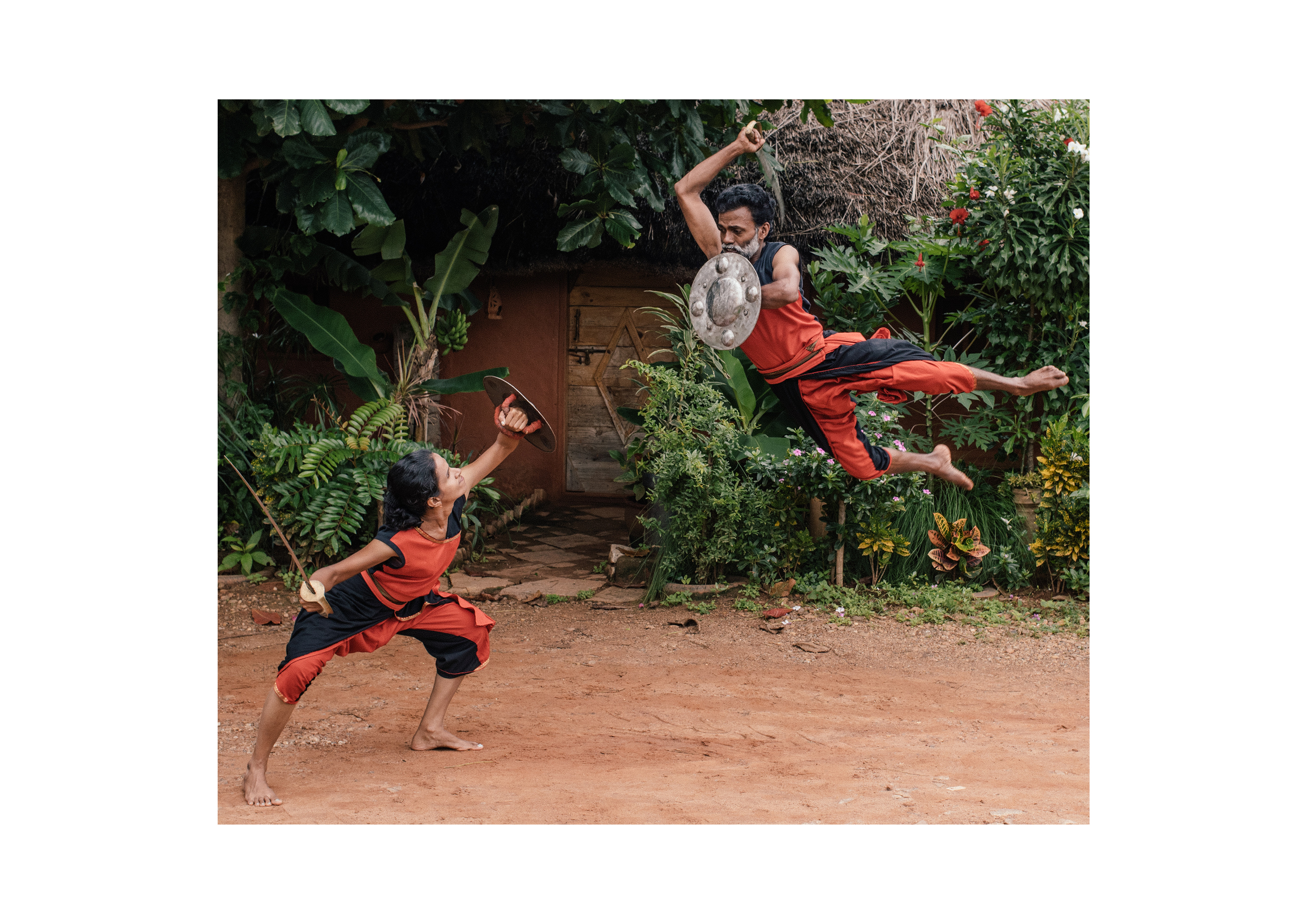 Kalari fighters are trained to a high level of athleticism, and some of their combat moves are hard to believe. 