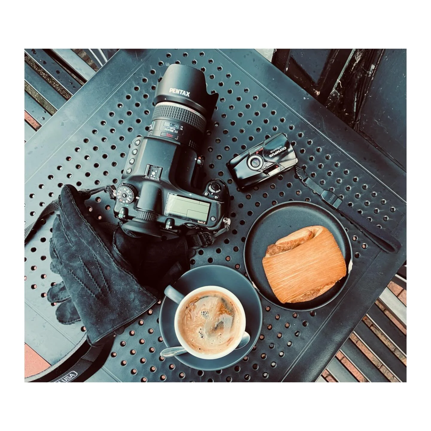 A long busy week getting creative with @wearepixelartworks so now it&rsquo;s time to stretch my legs in the winter sun. Today I&rsquo;m playing with the Pentax 645z and the pocket- friendly Olympus Mjuii with a roll of original Fujifilm Neopan 400. #