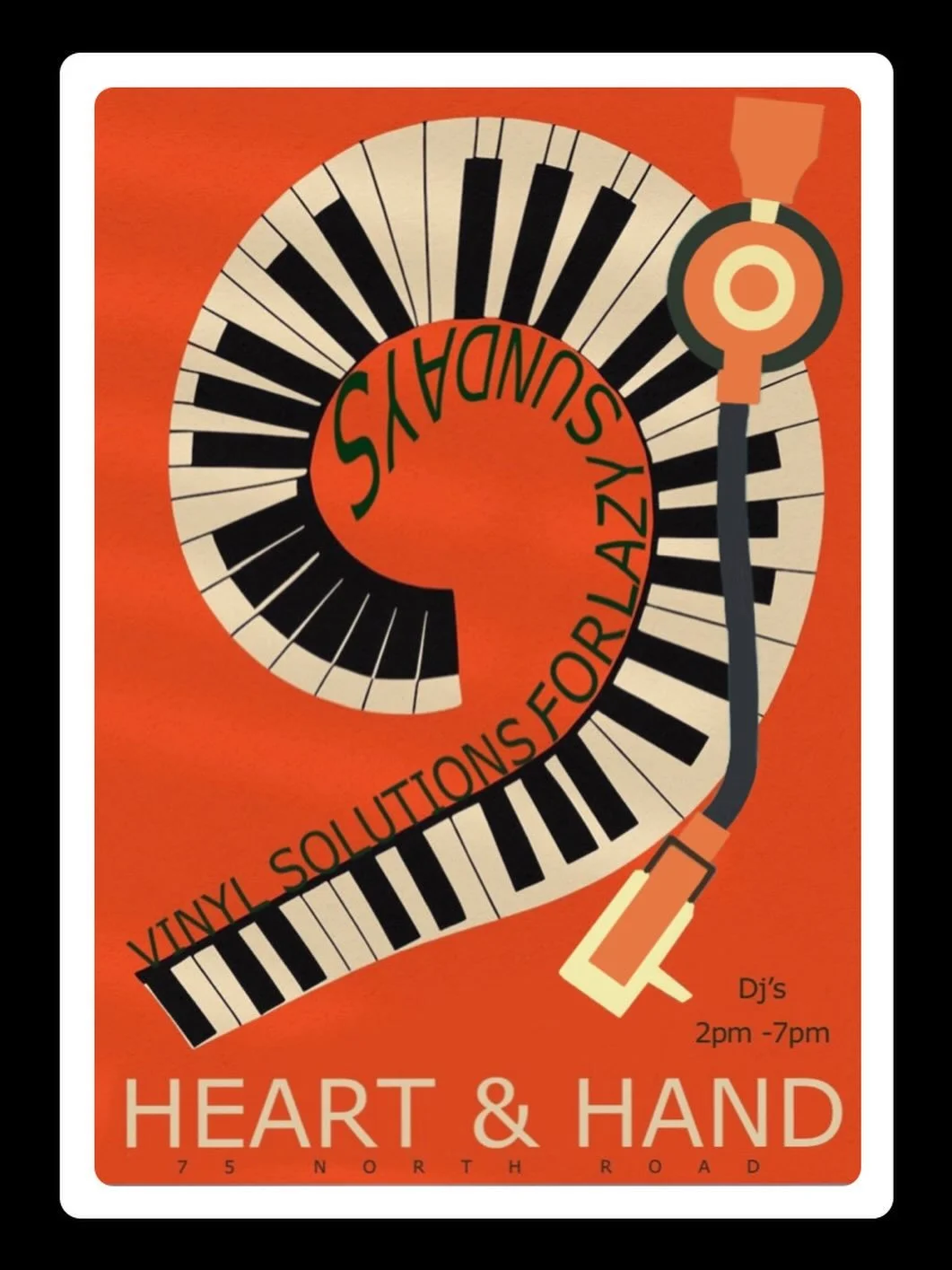 THIS SUNDAY! Join me and DJ @colmtohill as we fire up the wheels of steel with killer Sunday grooves at @heartandhand.brighton from 2pm. Come along for a Sunday pint and enjoy the finest vinyl grooves from 2pm. Be there or beware #vinyl #soul #funk #