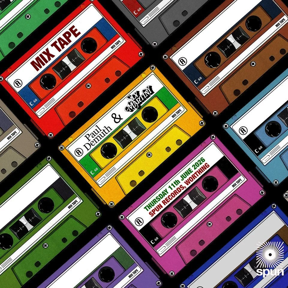 THIS THURSDAY! I&rsquo;ll be joining primo Brazilian groover @pauldemuth on the decks at @spunrecords_uk  for MIXTAPE- a double hander of Latin and soulful disco on vinyl - come and join the fun - there&rsquo;s a bar, coffee and boardgames too, what&