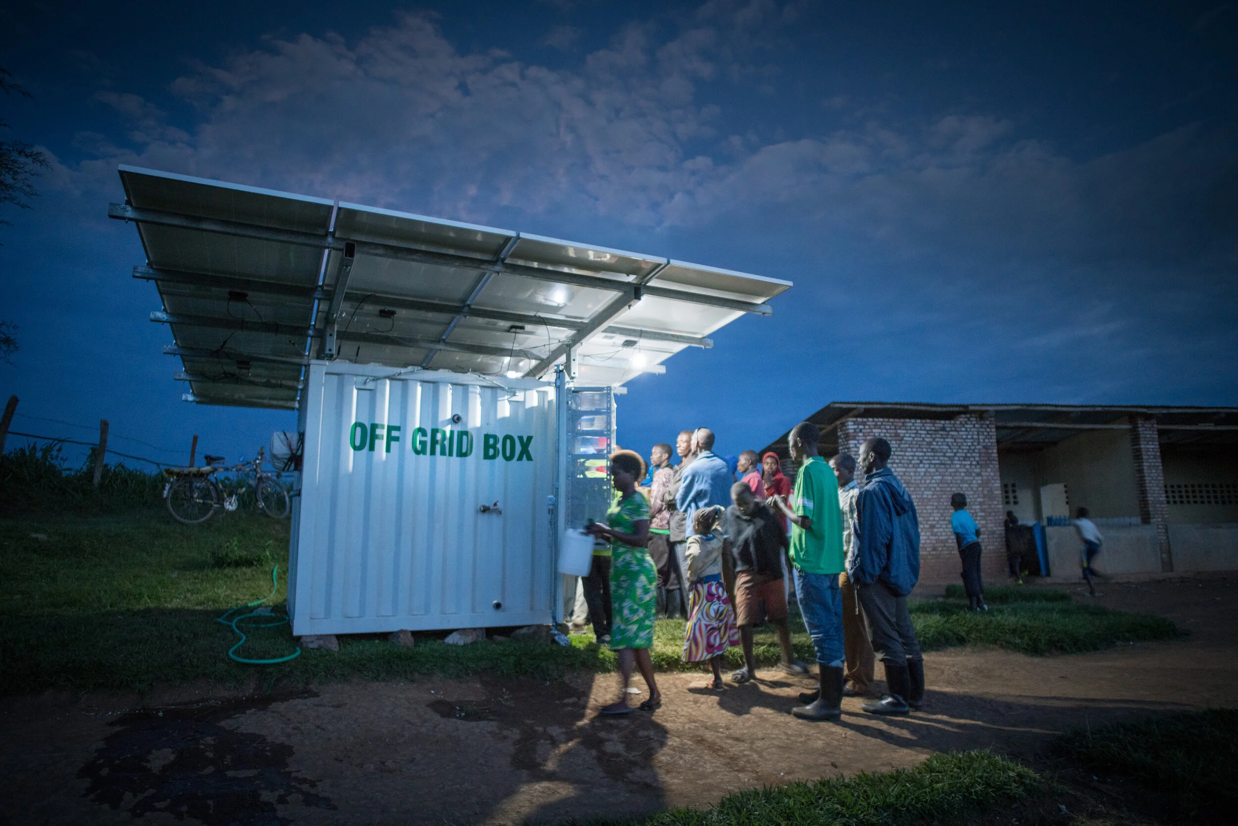United Nations & OffGridBox deploy a dozen clean water and solar containers across Tanzania