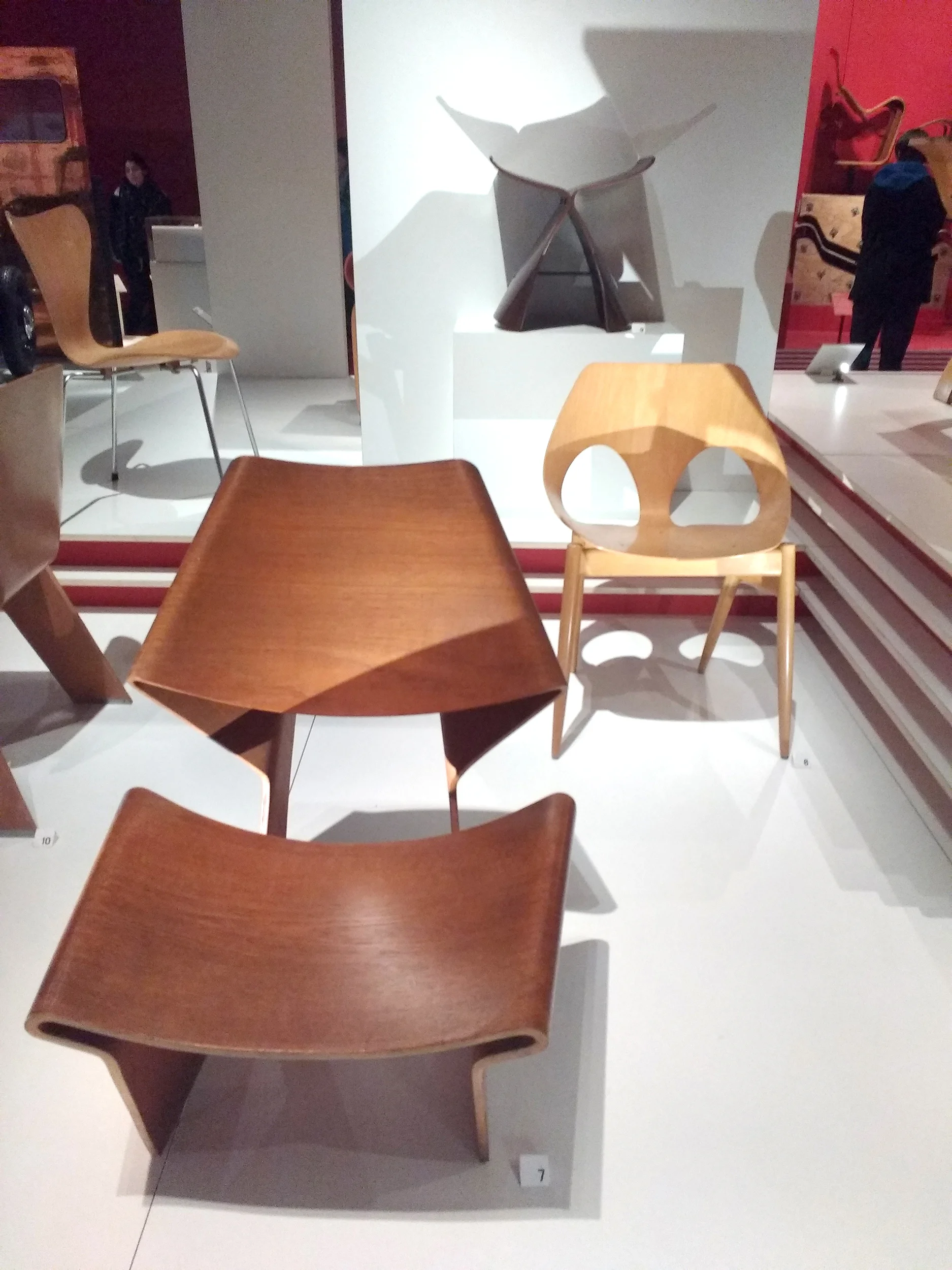 Moulded plywood chair, designed by Grete Jalk, 1963. 