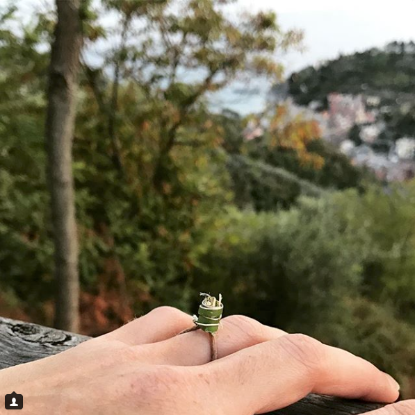 Barbara's unusual engagement ring!