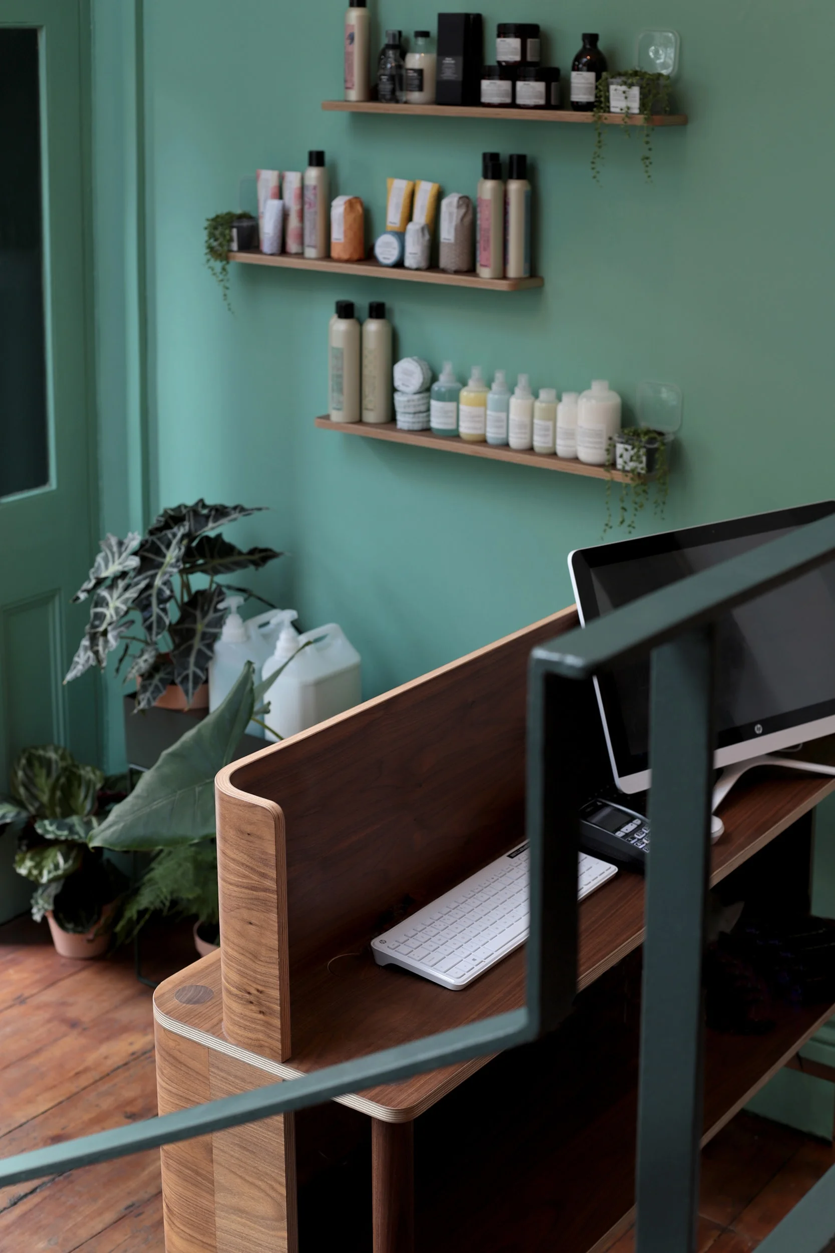 The elegant and luxurious reception area, with ample storage area.