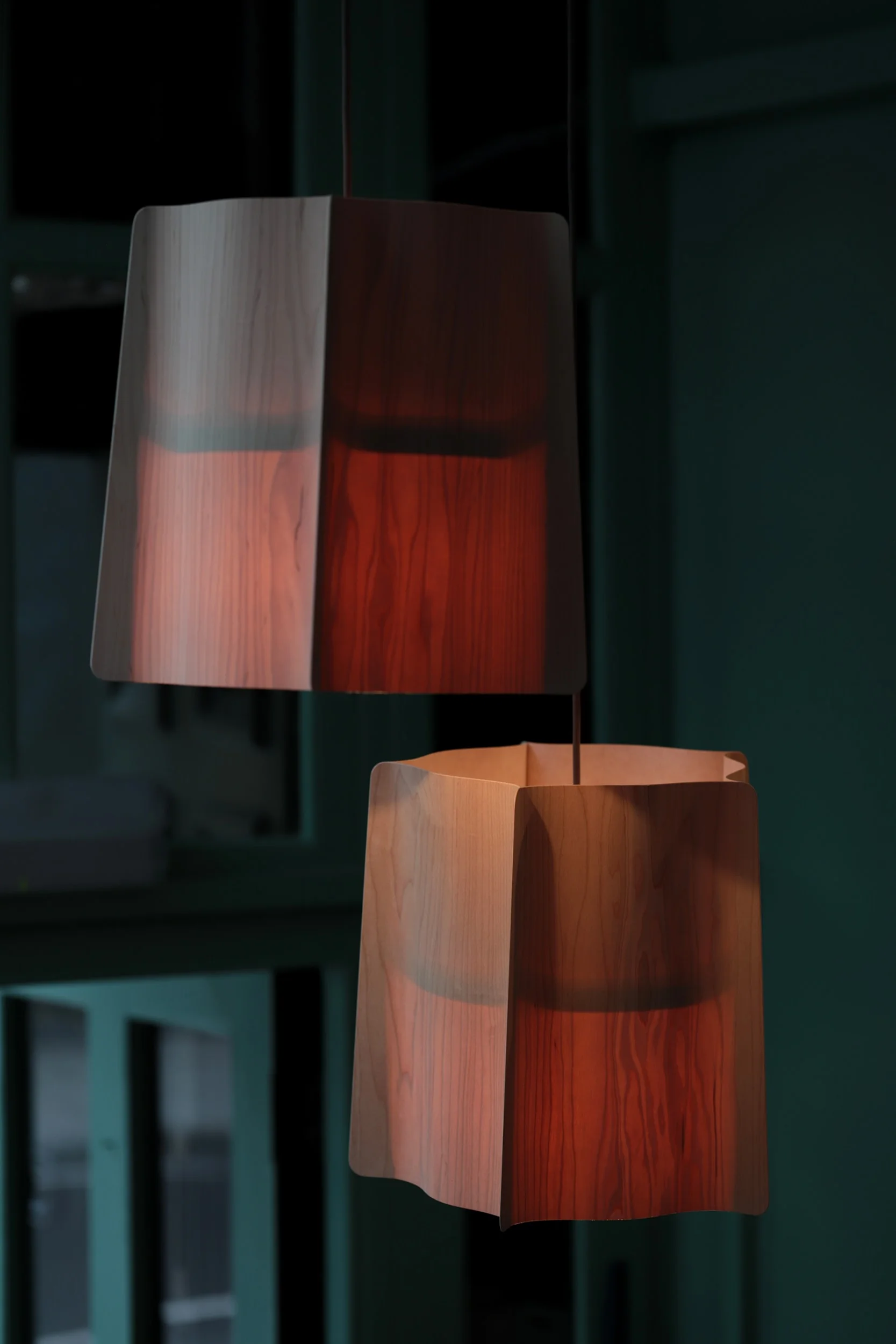 Unique lamps designed specifically for the salon.