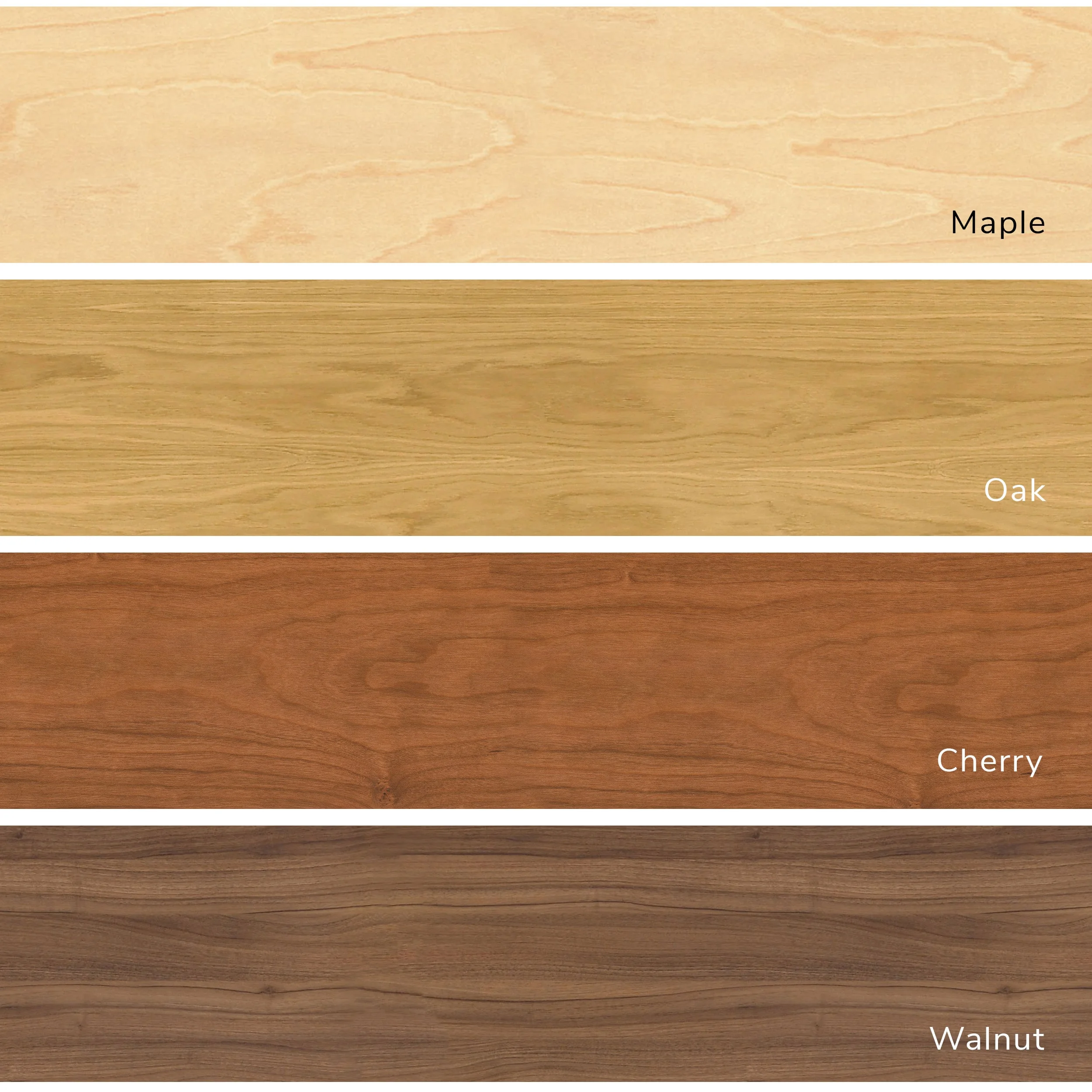 Veneer Options for Lozi's plywood furniture