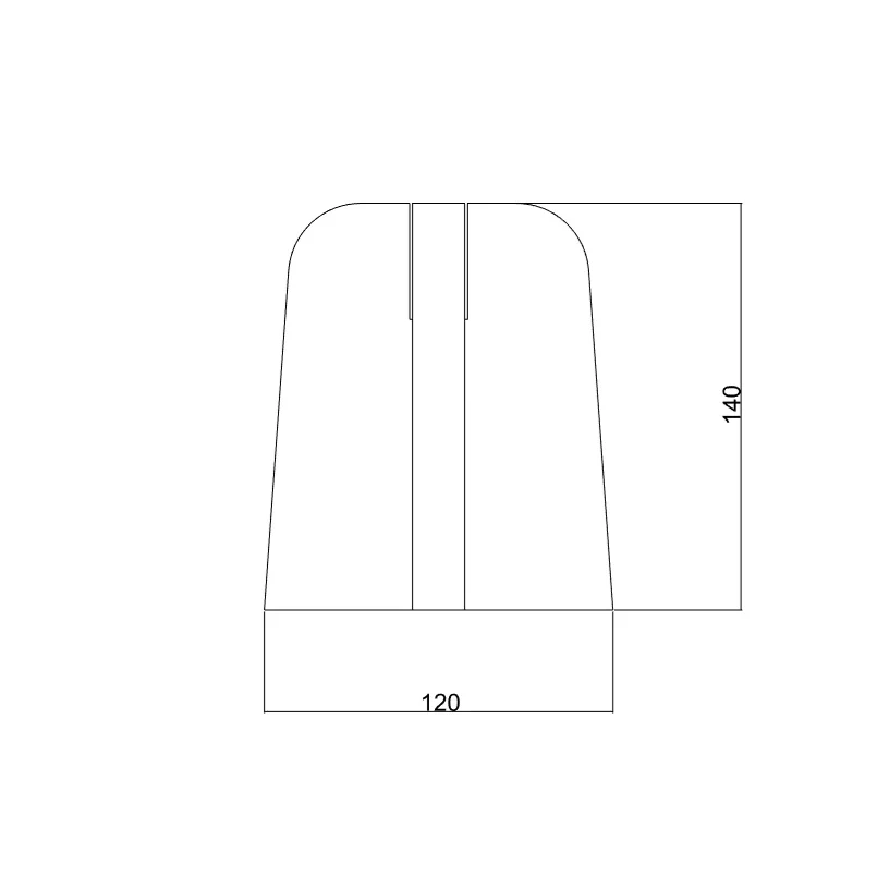 Specification drawing for plywood candle holder from Lozi's £9.99 Collection made from waste materials