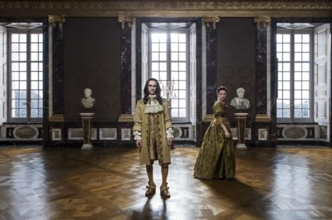 King Louis’s XIV (George Blagden) is under the spell of his scheming mistress, Madame de Montespan (Anna Brewster).