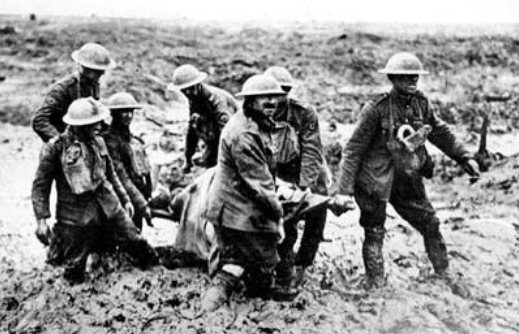 The grim reality, local solders, during the third battle of Ypres.