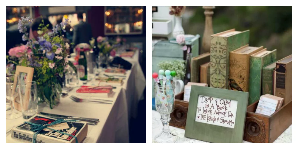 Left: Assassynation on Rock n Roll Bride | Right : Jenna Petersen on Wedding Chicks