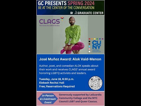 2024 José Esteban Muñoz Award: Alok Vaid Manon