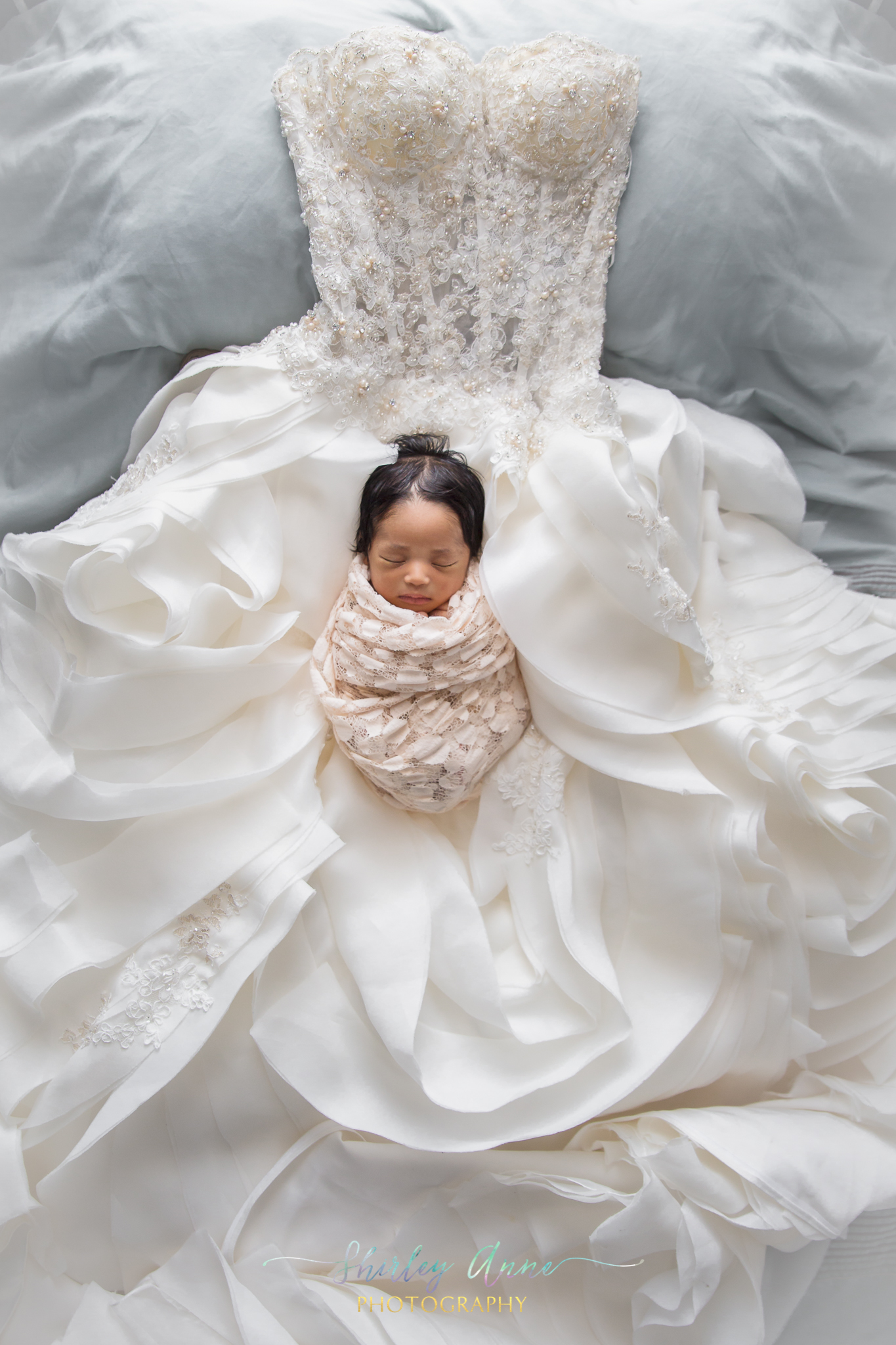 photo session newborn girl